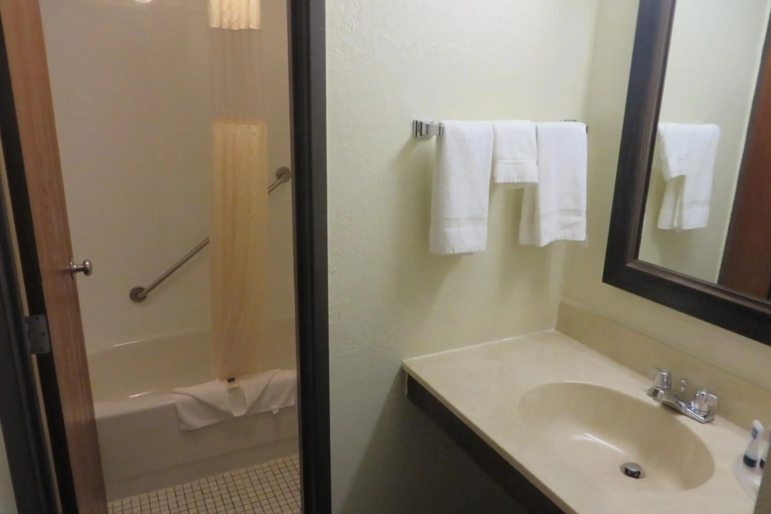 Shower, Bathroom in AmericInn by Wyndham Forest Lake