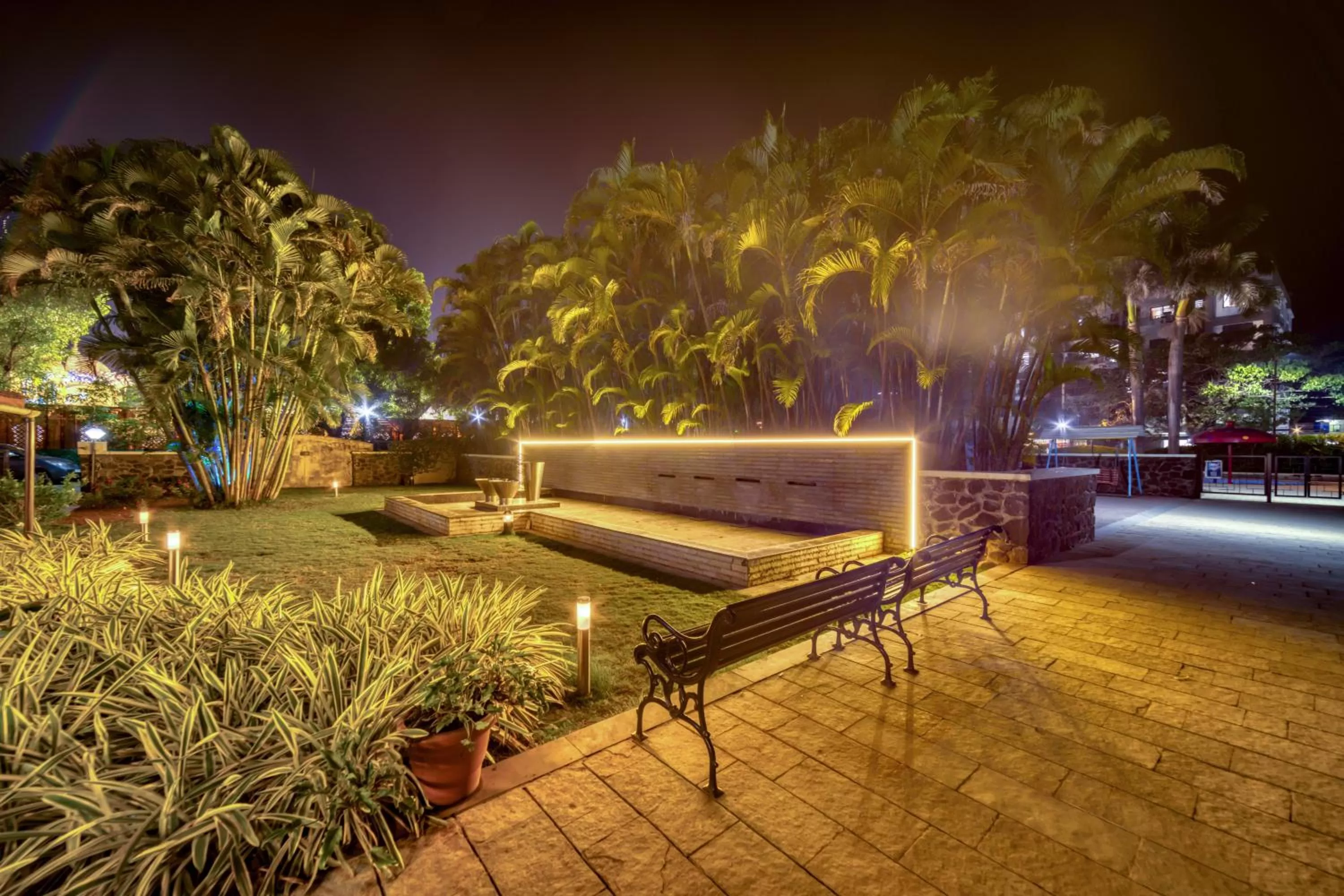 Garden in Hotel Ashwin Igatpuri, Pure Veg & Jain Food