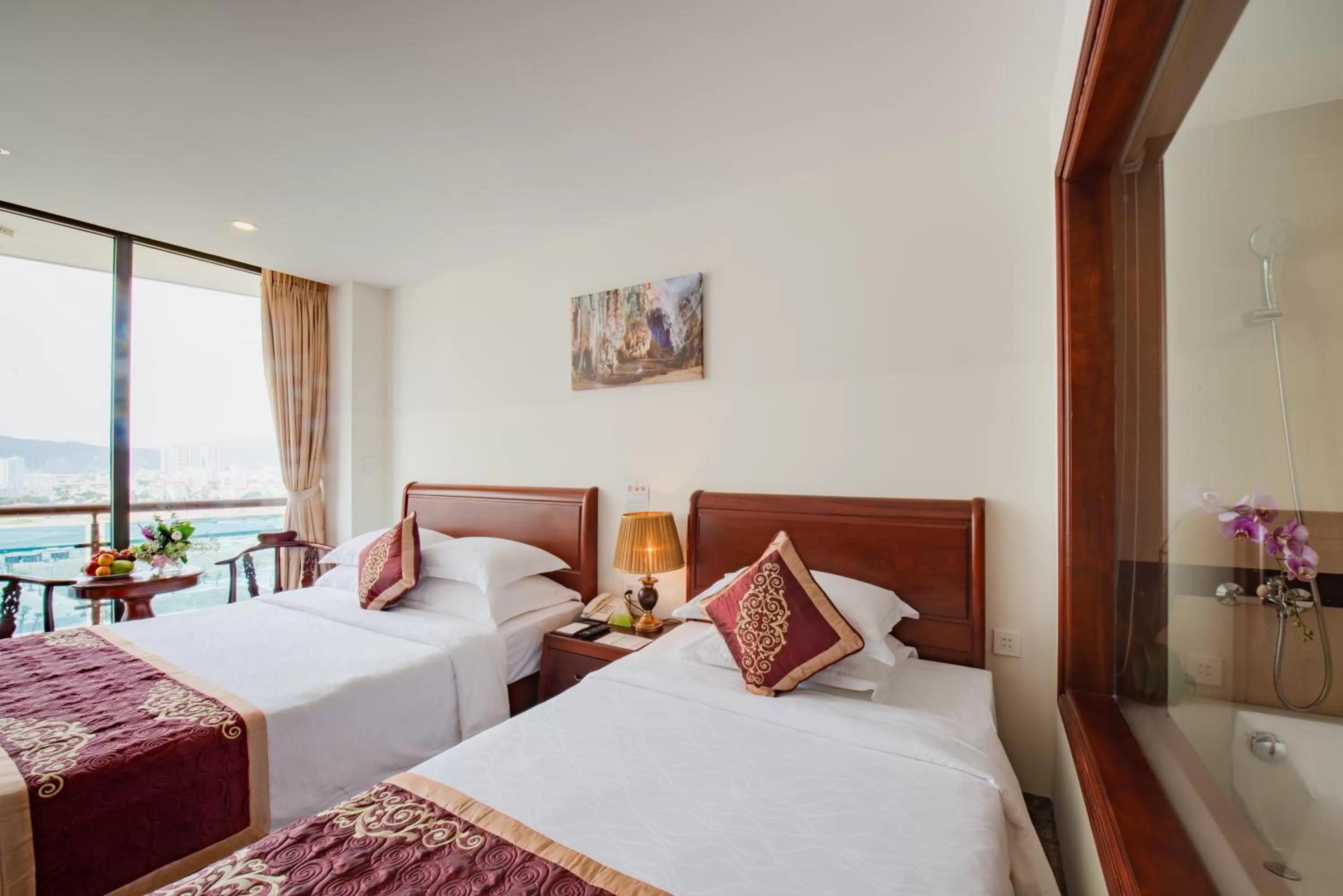 Bed in Red Sun Nha Trang Hotel