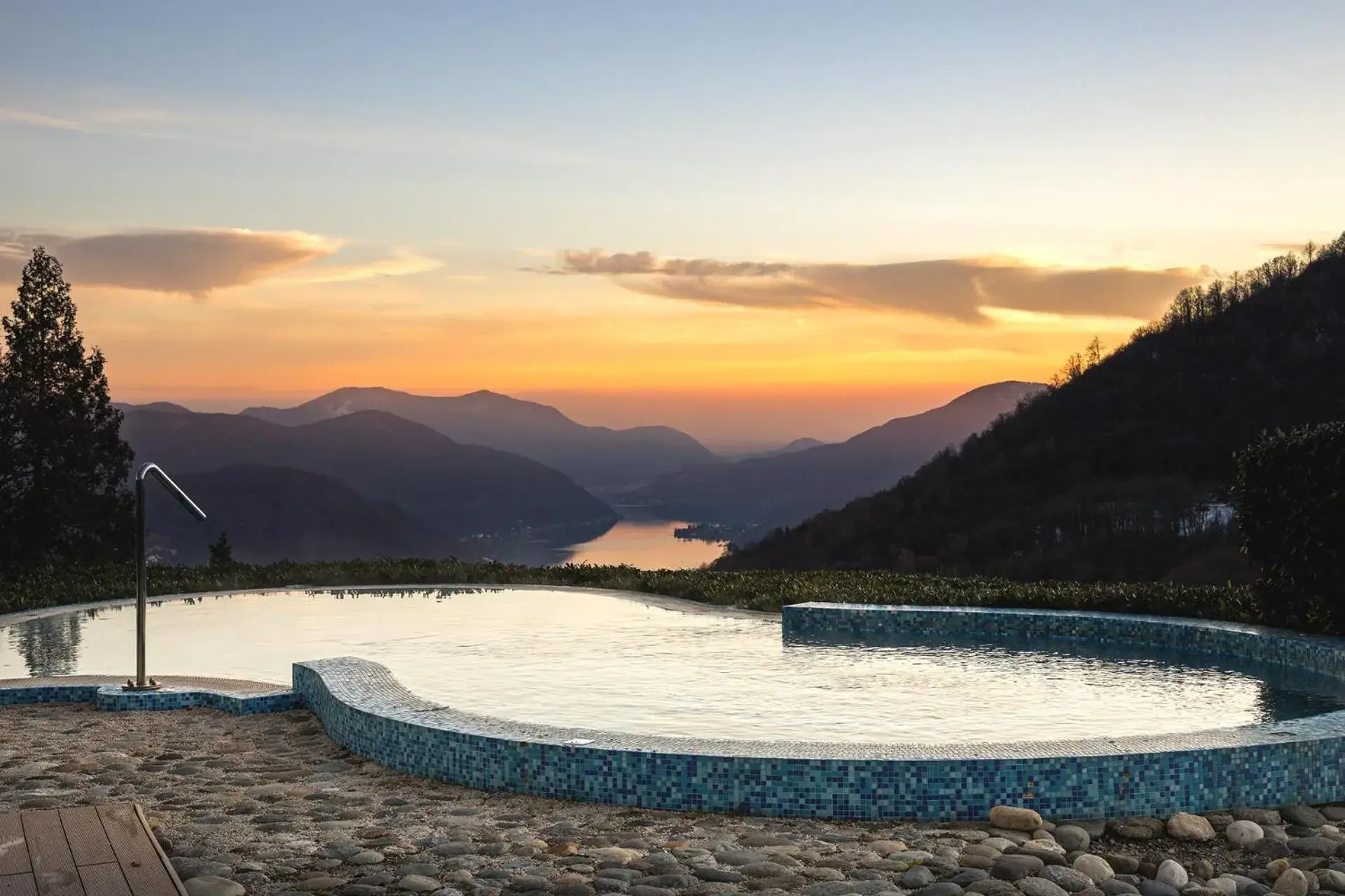 Sunset in Kurhaus Cademario Hotel & DOT Spa - Ticino Hotels Group