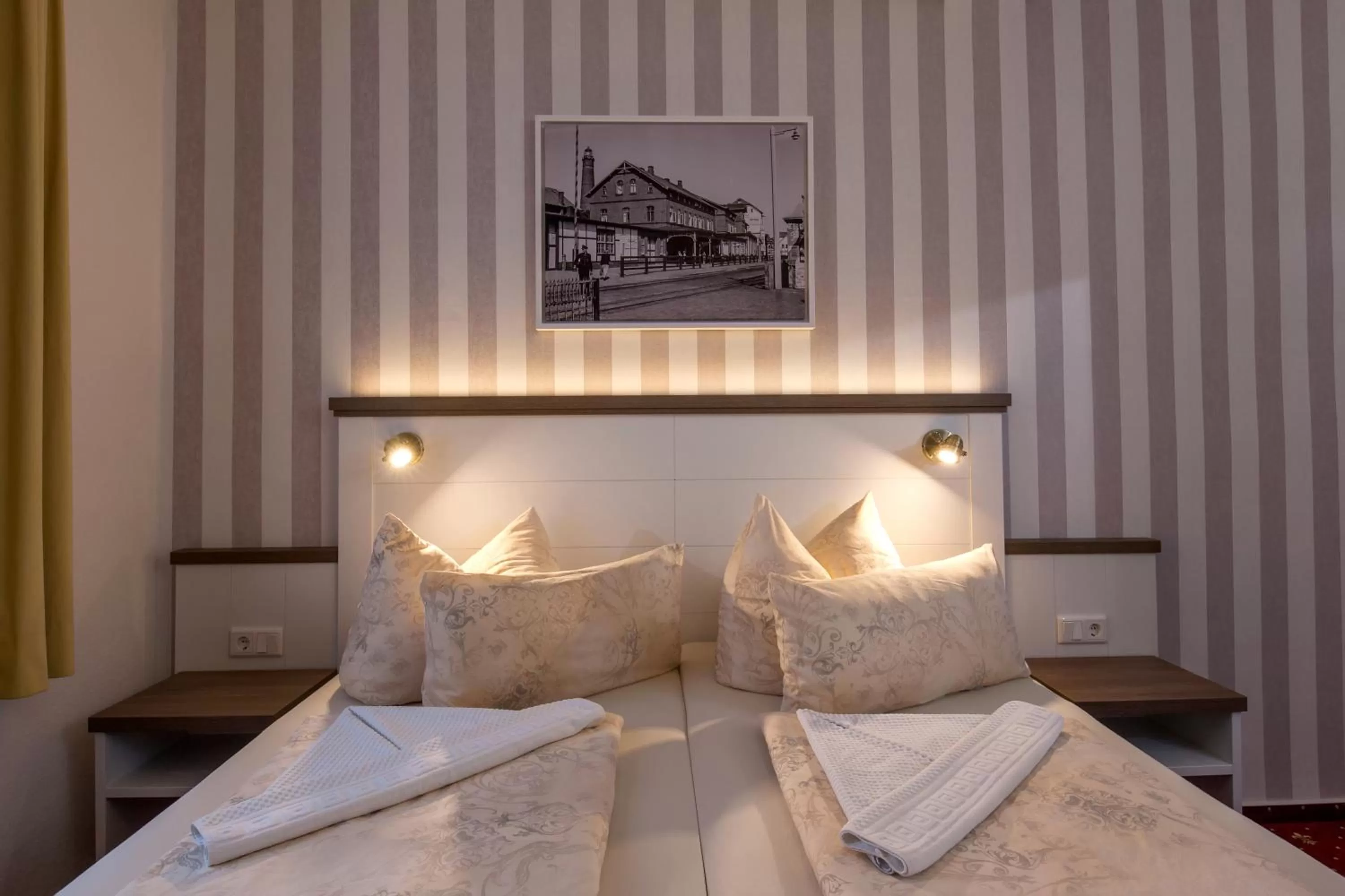 Bed in Hotel Weisse Düne