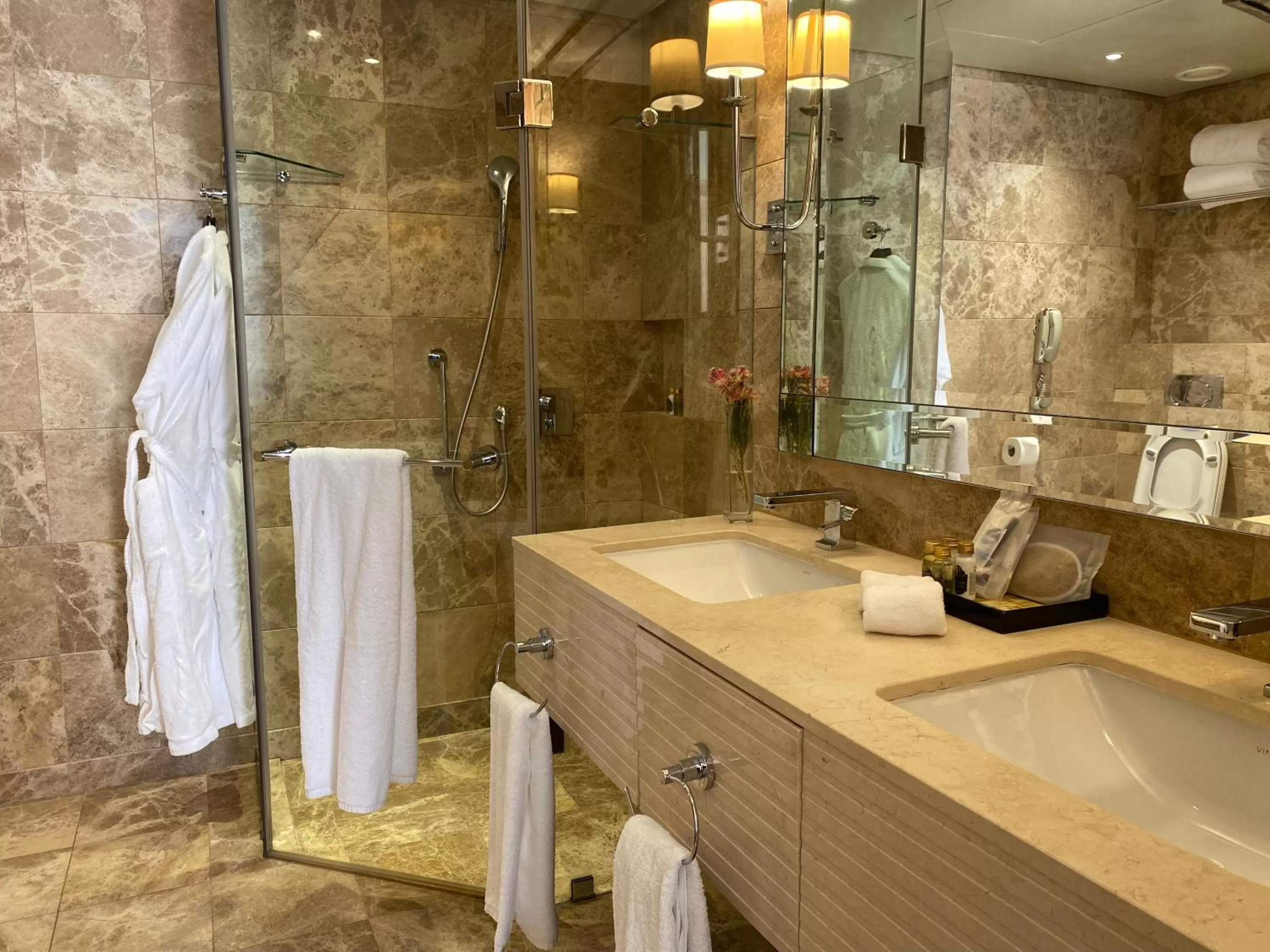 Shower, Bathroom in Taj Executive Suites, Private Residence