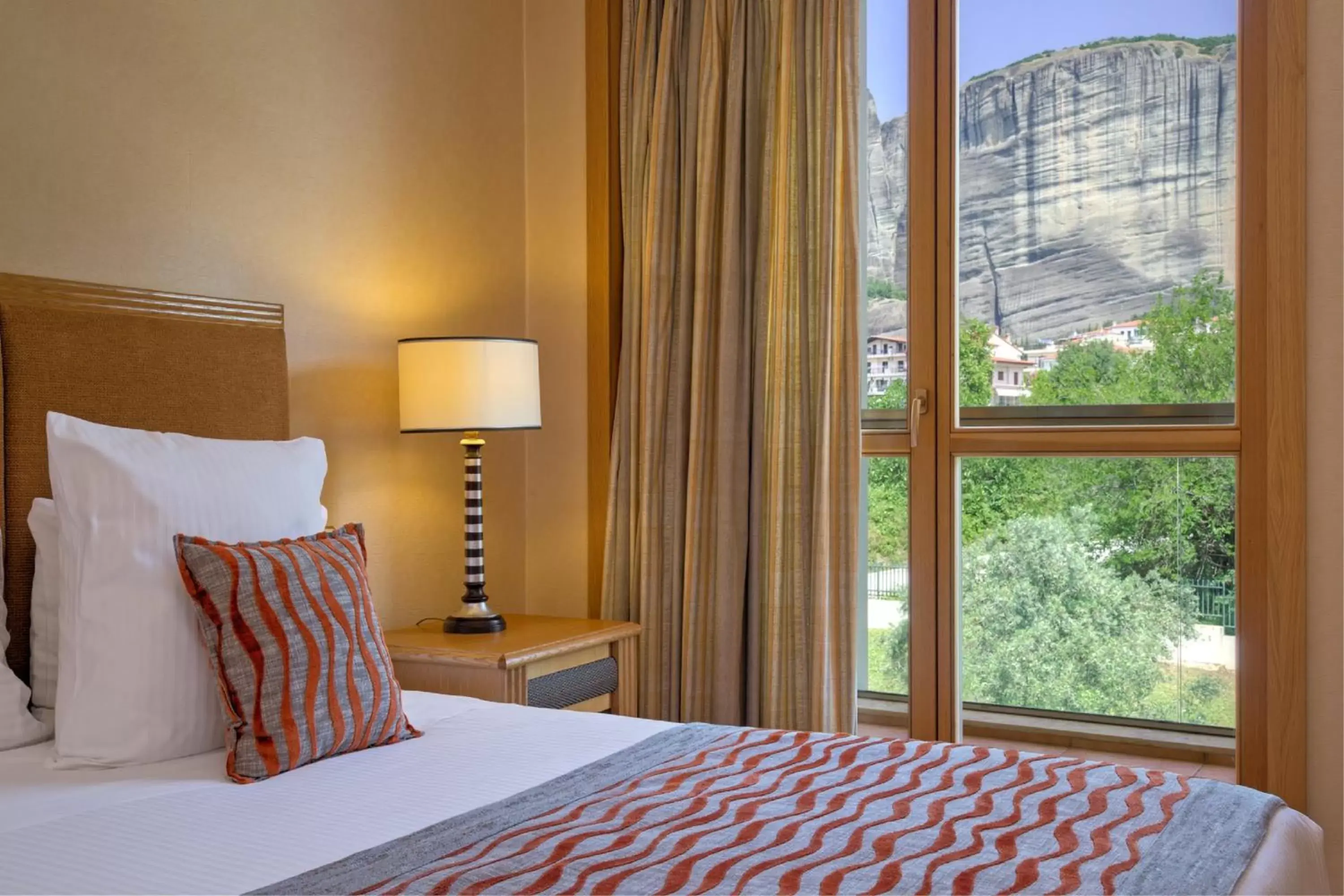 Bed in Divani Meteora Hotel Bed in Divani Meteora Hotel