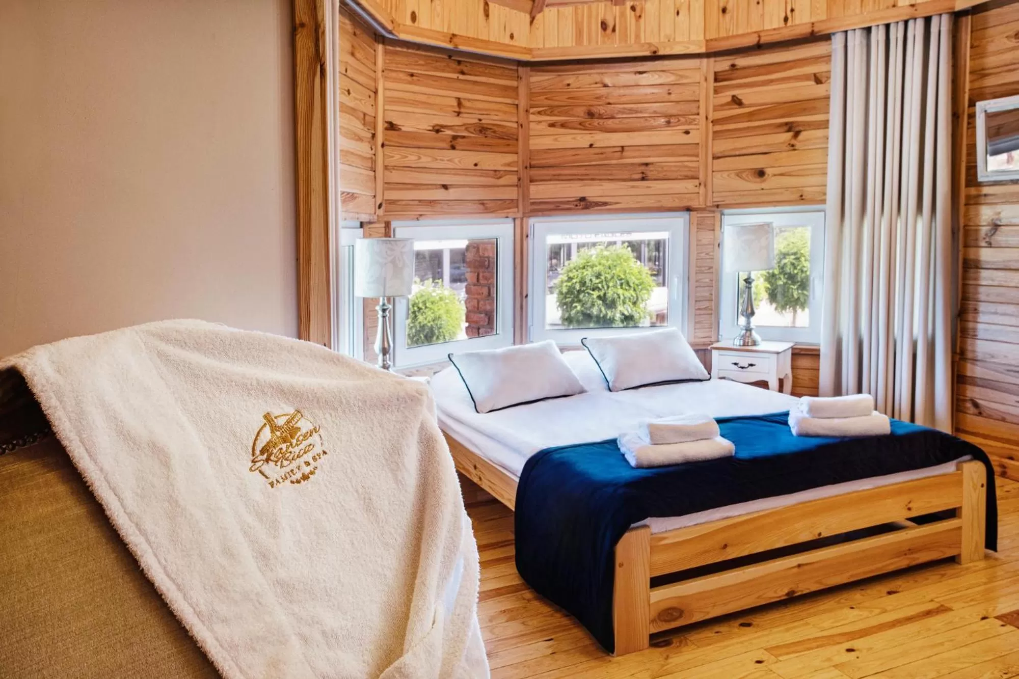 Bed in Skansen Bicz Resort