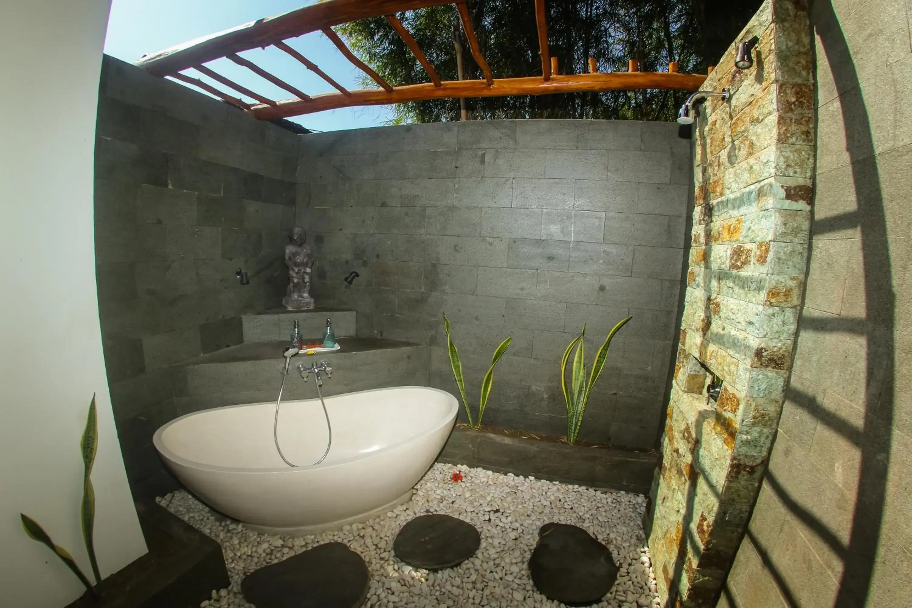 Bathroom in Flower Bud Bungalow Balangan