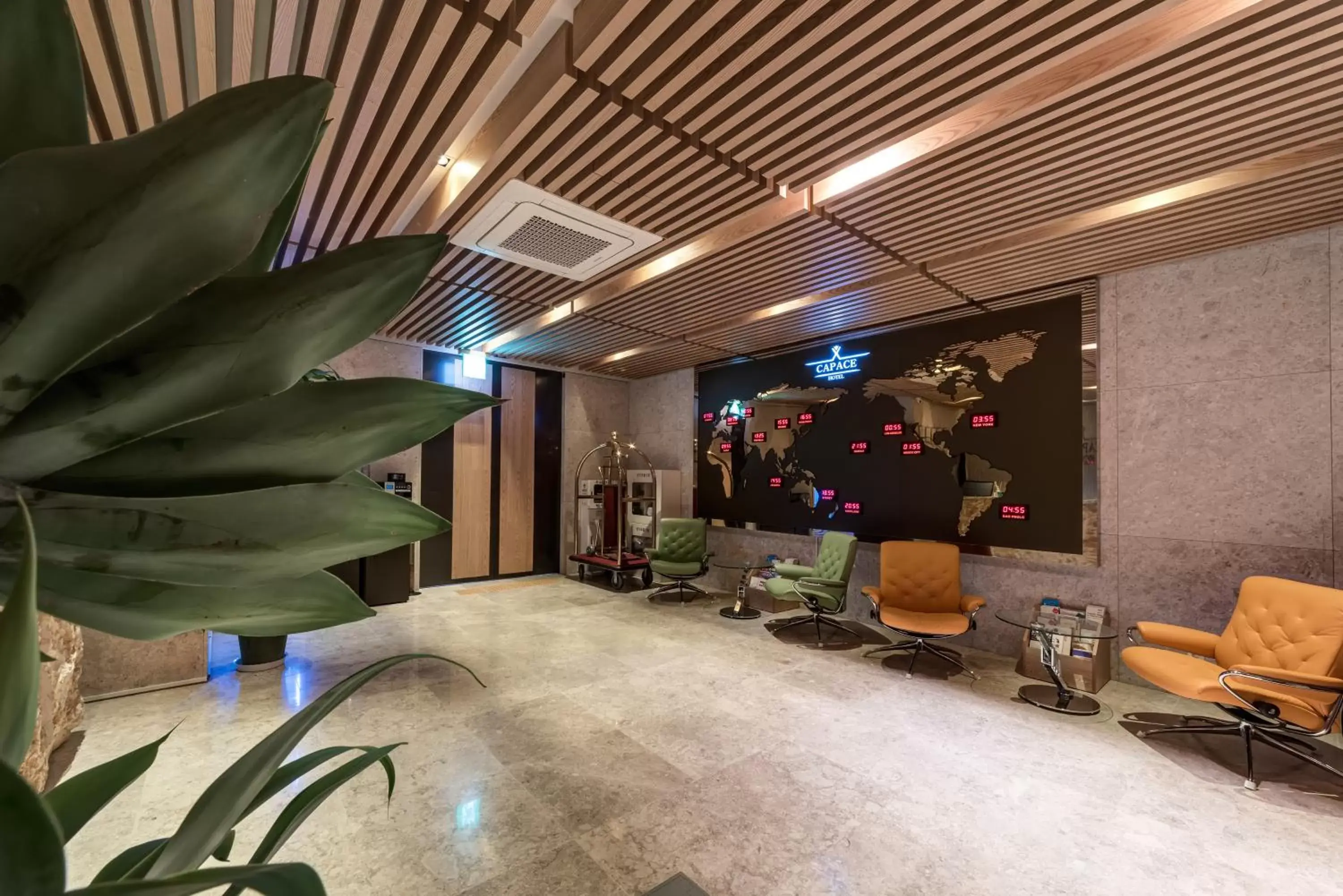 Lobby or reception, Lounge/Bar in Capace Hotel Gangnam