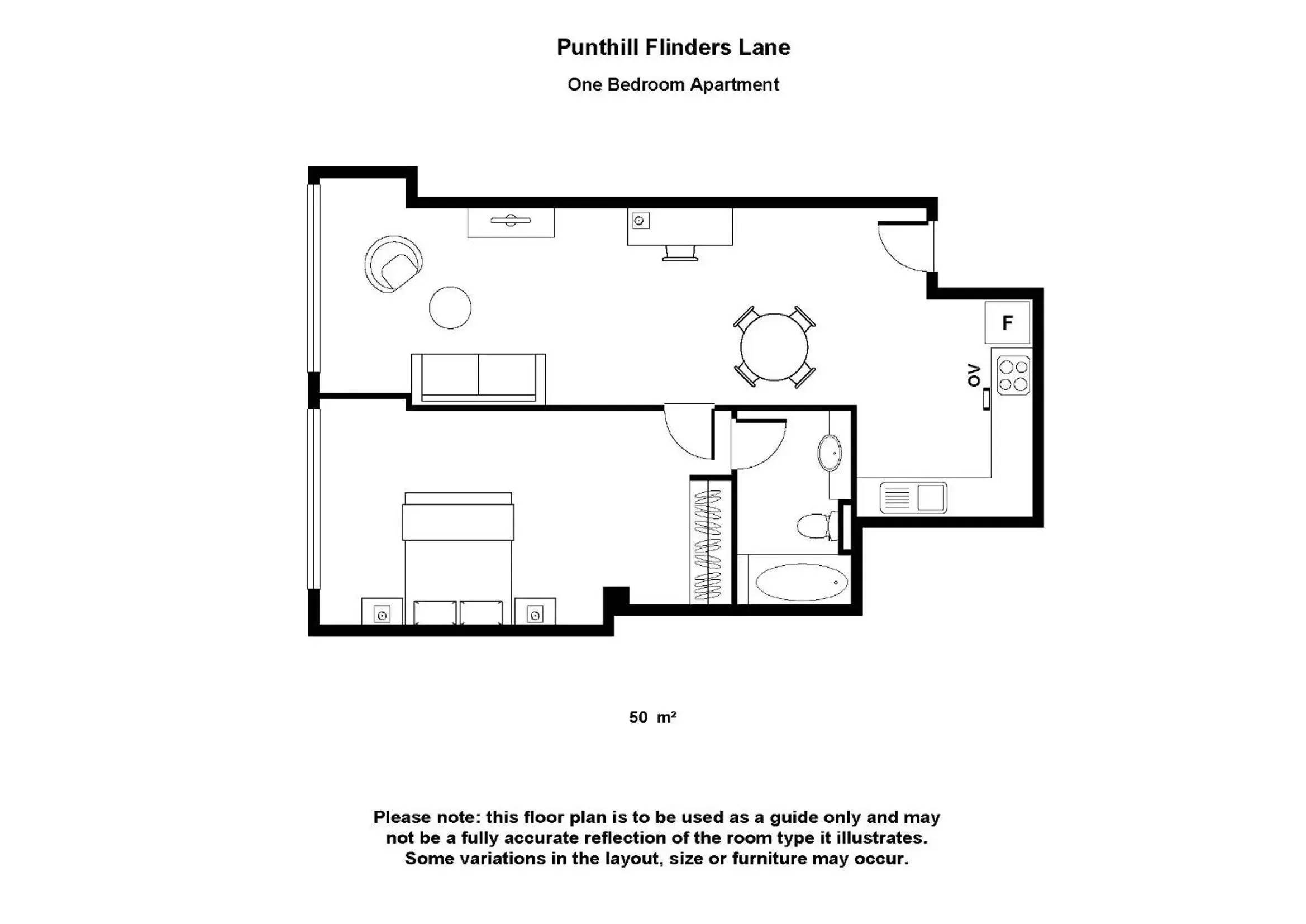 Floor Plan in Punthill Apartment Hotel - Flinders Lane