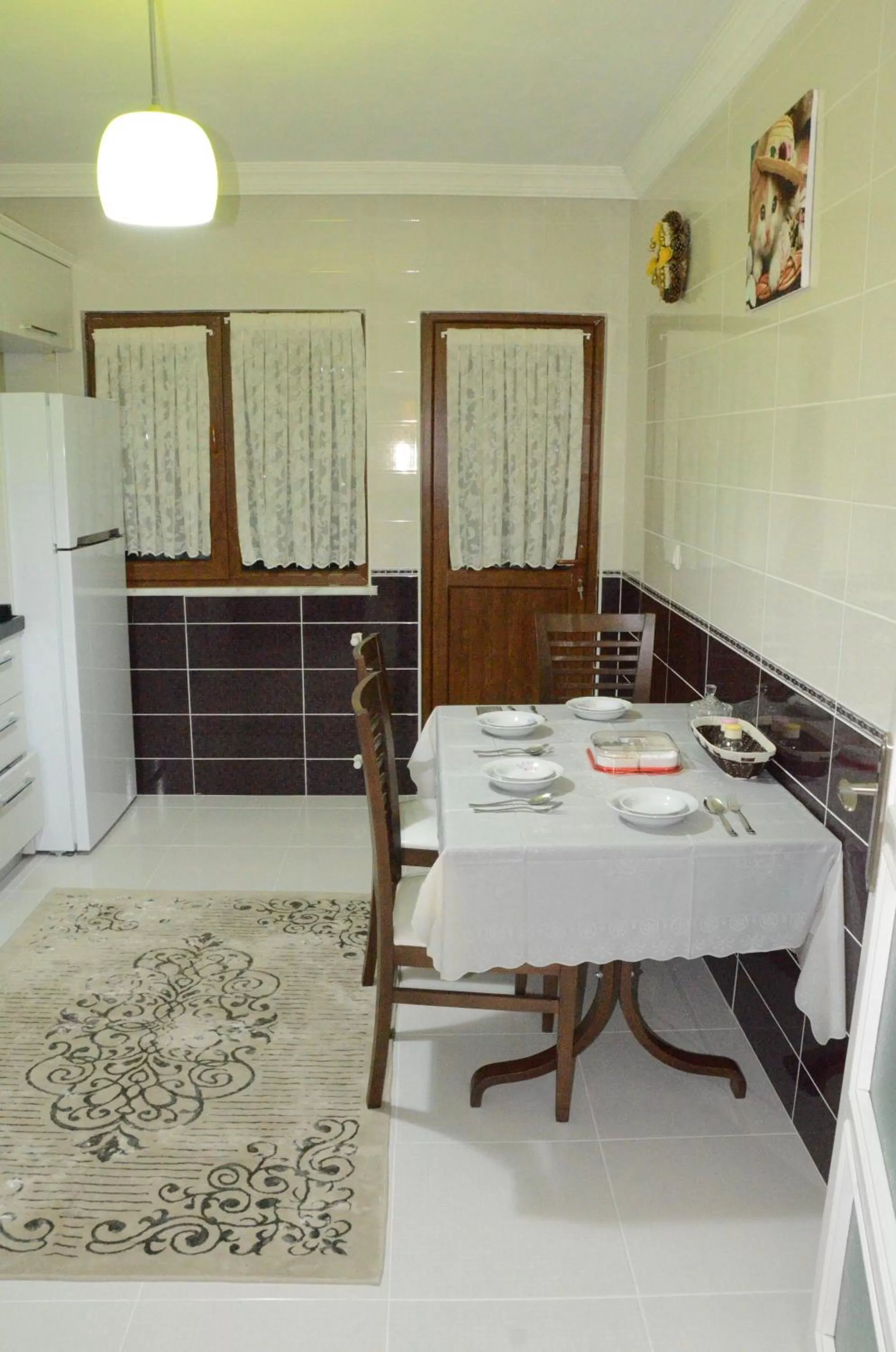 Kitchen or kitchenette in Konaklar Apart Premium