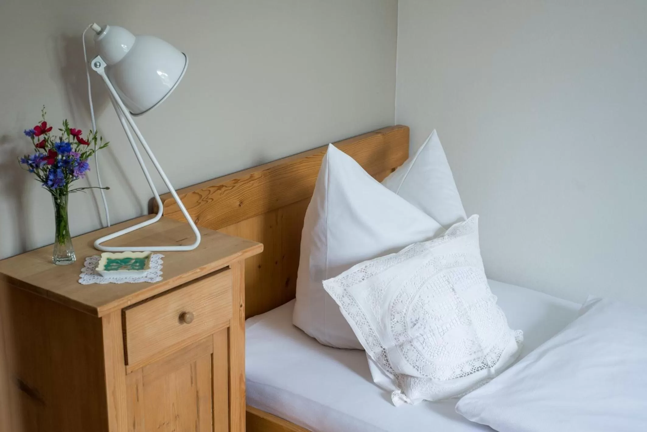 Decorative detail, Bed in Wailtl Hotel