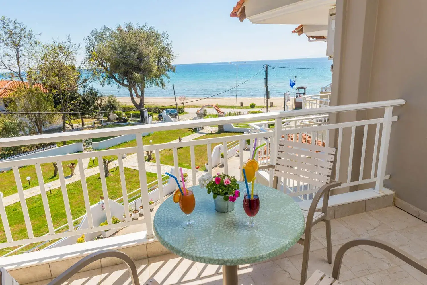 Sea view, Balcony/Terrace in Georgalas Sun Beach Resort
