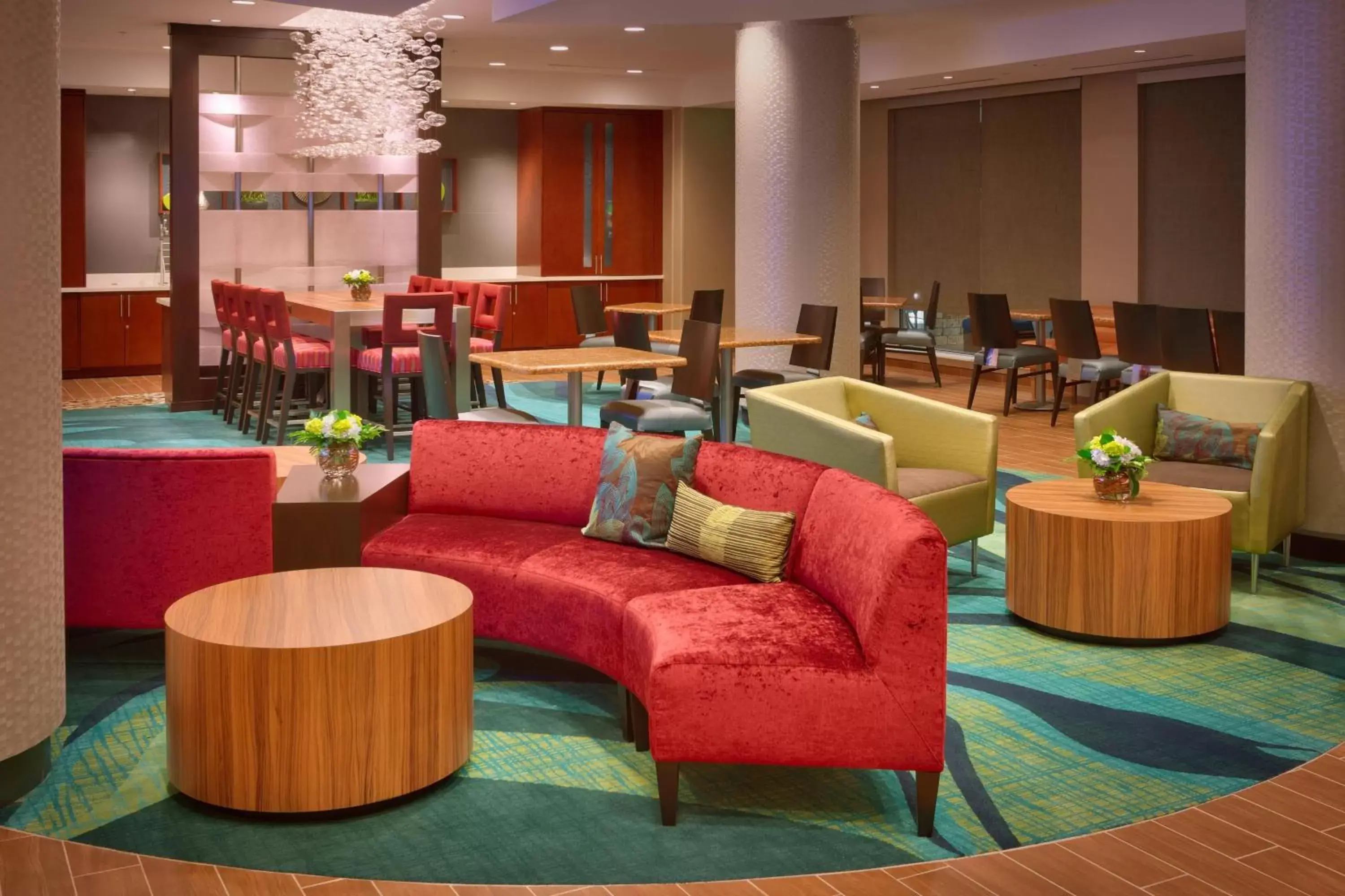 Lobby or reception, Restaurant/Places to Eat in SpringHill Suites by Marriott Houston I-45 North