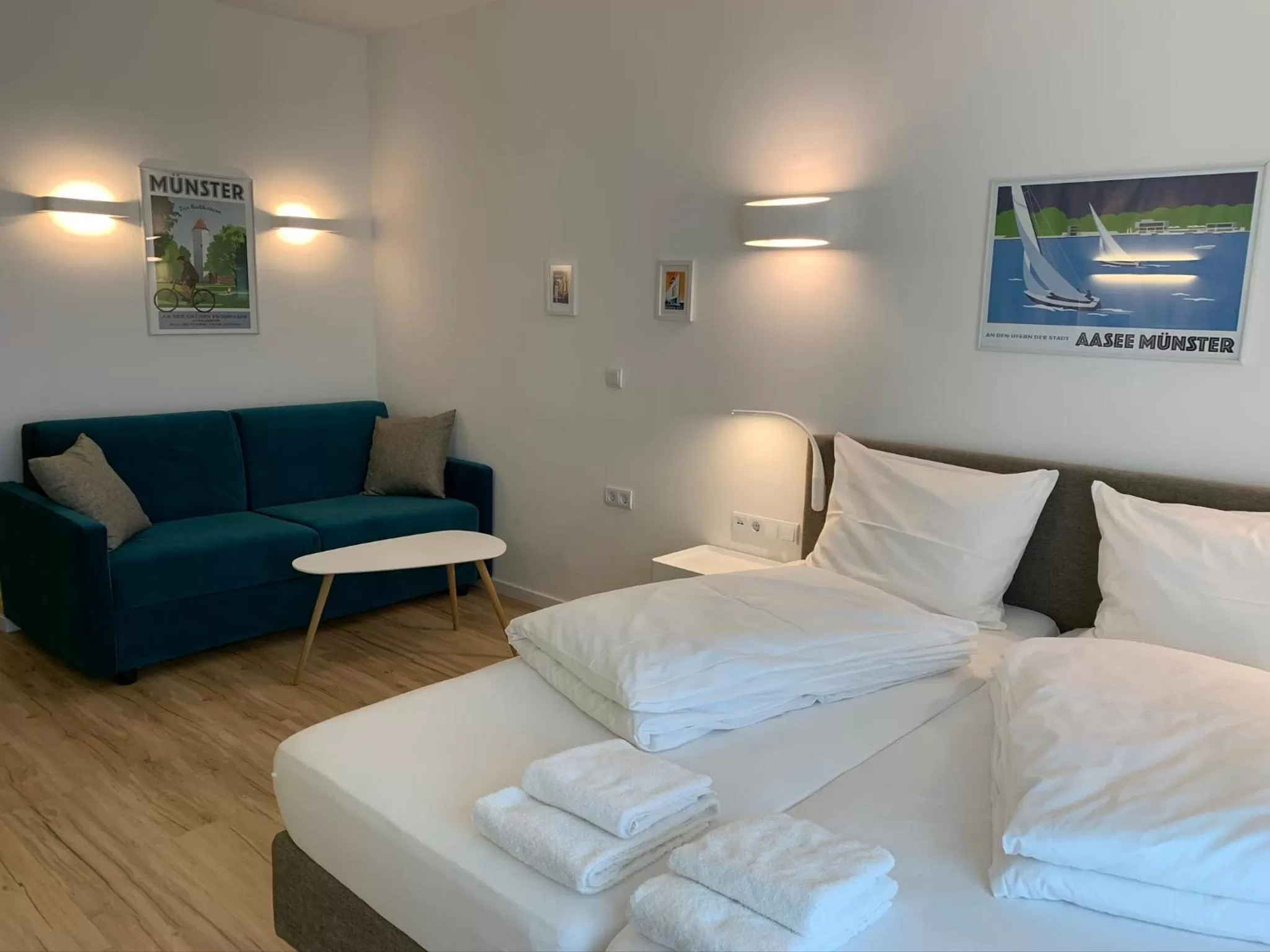 Bedroom, Bed in Park-Lodge Am Rohrbusch