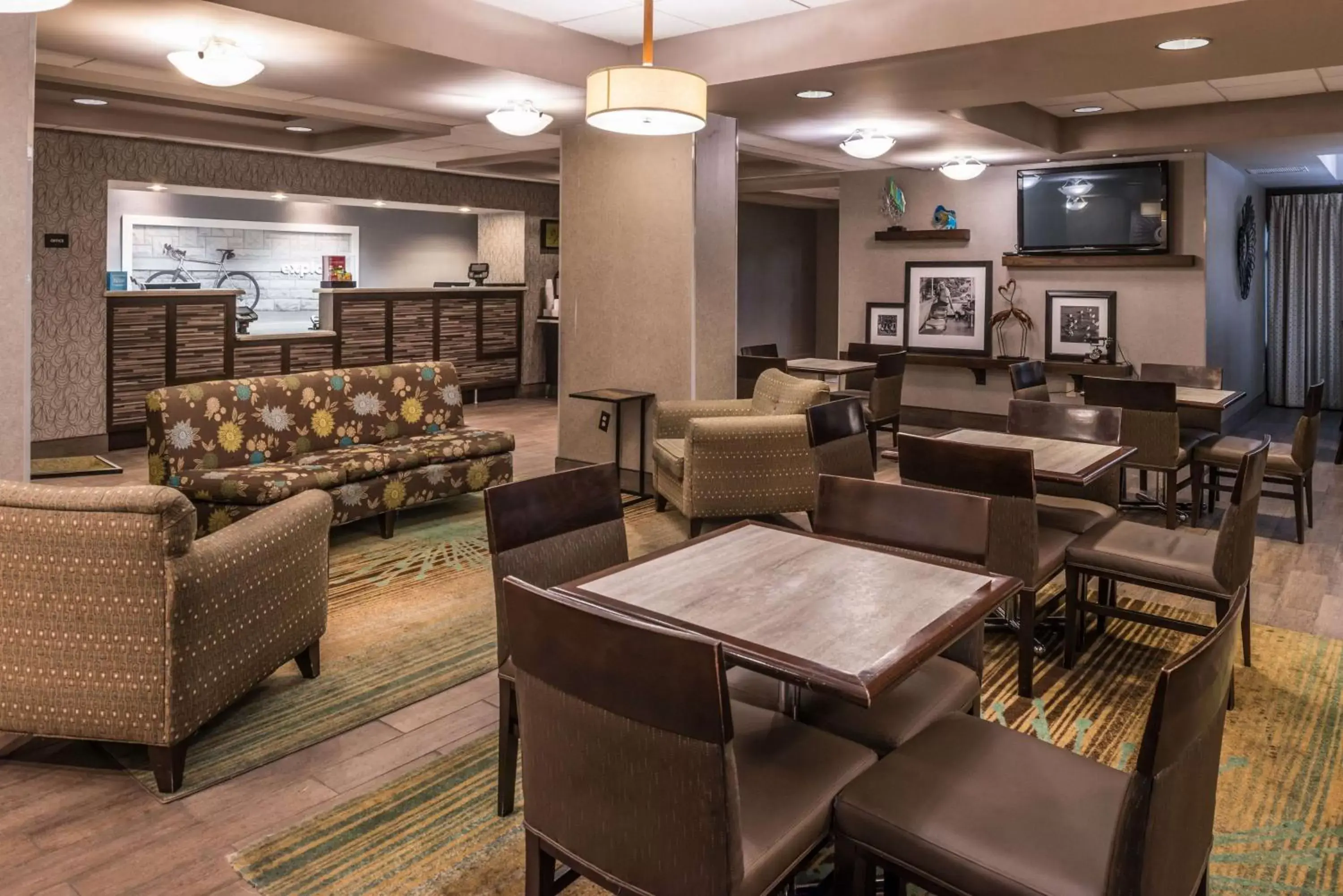 Lobby or reception, Lounge/Bar in Hampton Inn Fort Lauderdale Plantation
