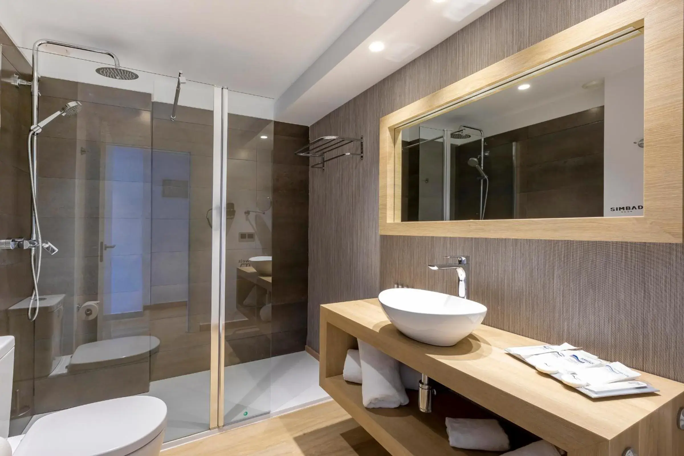 Shower, Bathroom in Hotel Simbad Ibiza & Spa