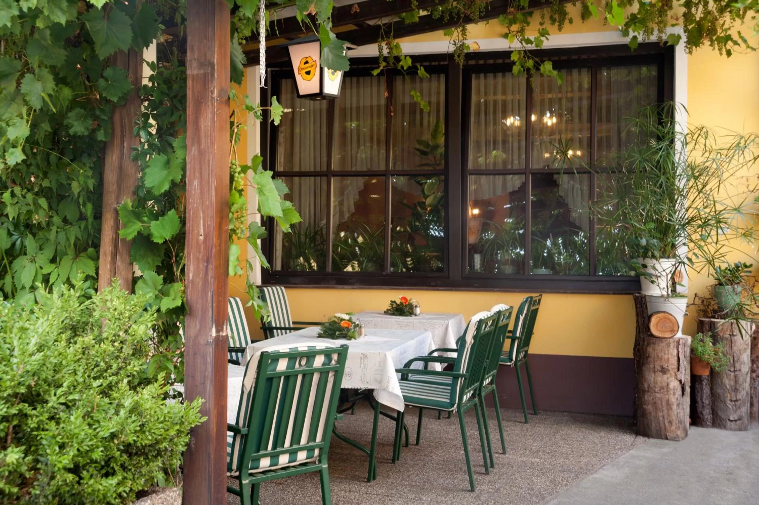 Patio in Hubertushof Fromwald Hotel und Gasthof