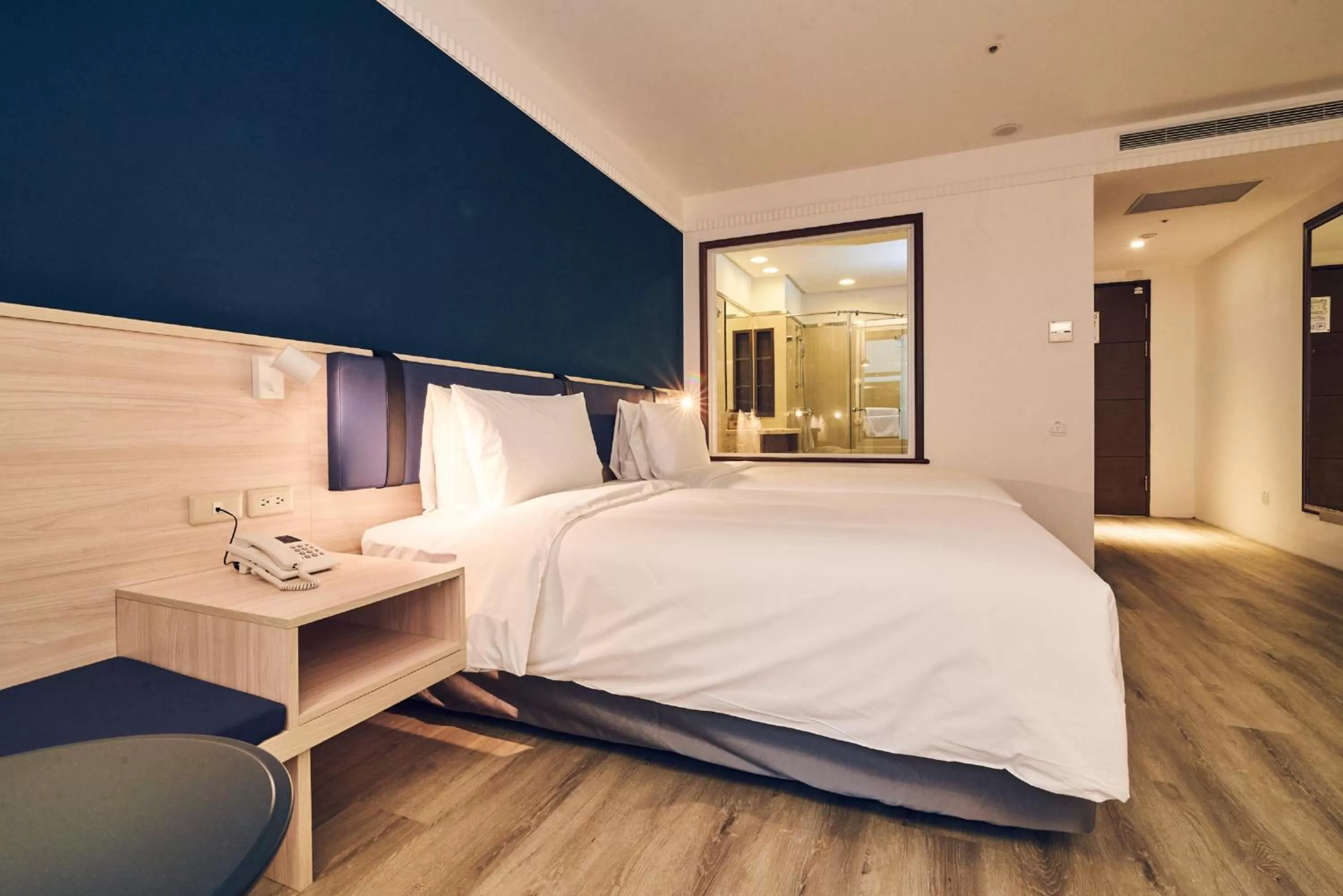 Photo of the whole room, Bed in CHECK inn Select Taipei Nangang