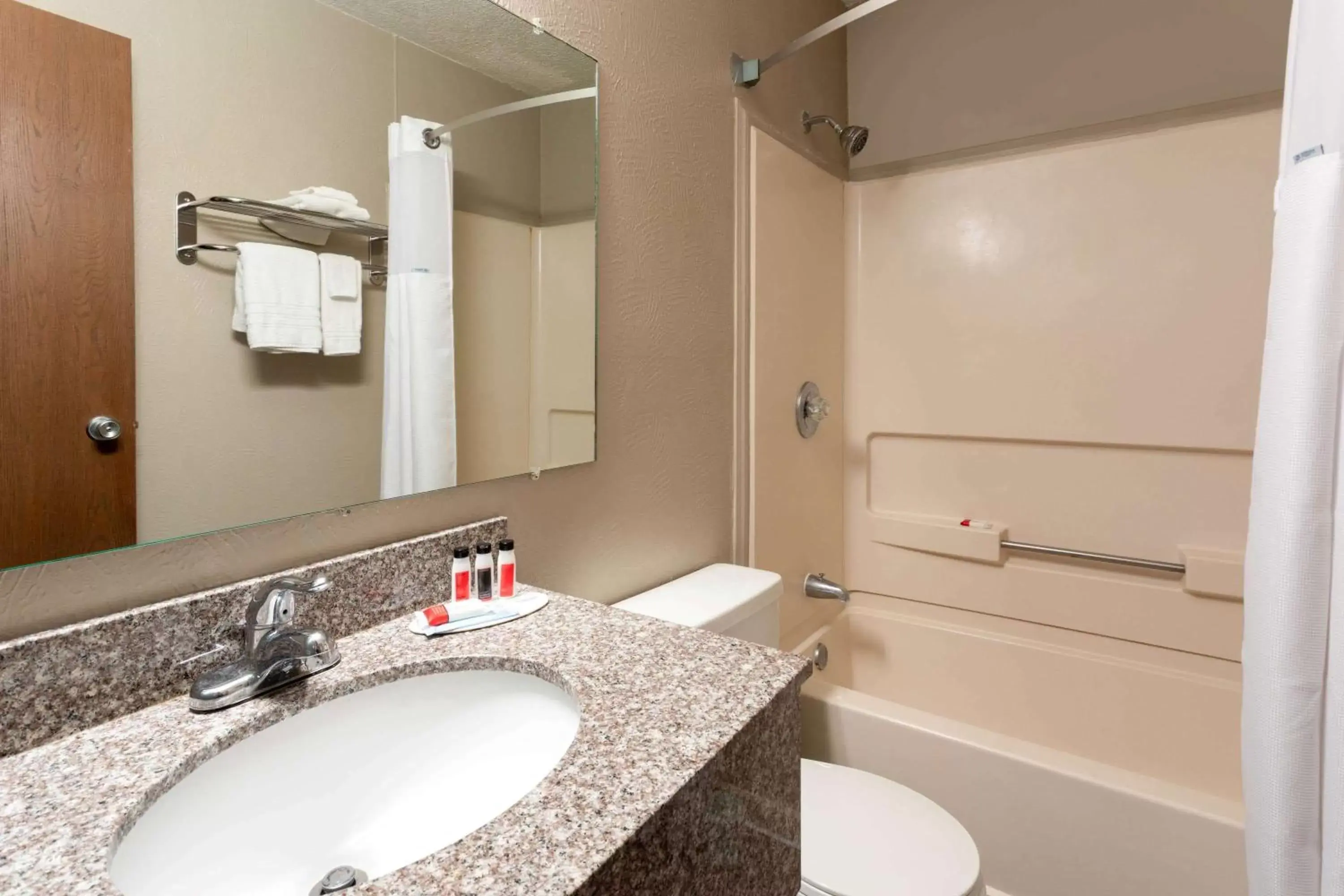 Bathroom in Super 8 by Wyndham Gillette