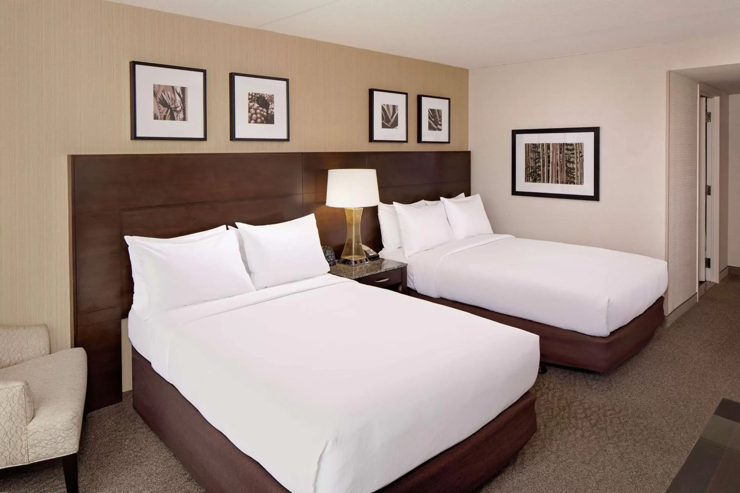 Bed in DoubleTree by Hilton Hotel Boston Bayside