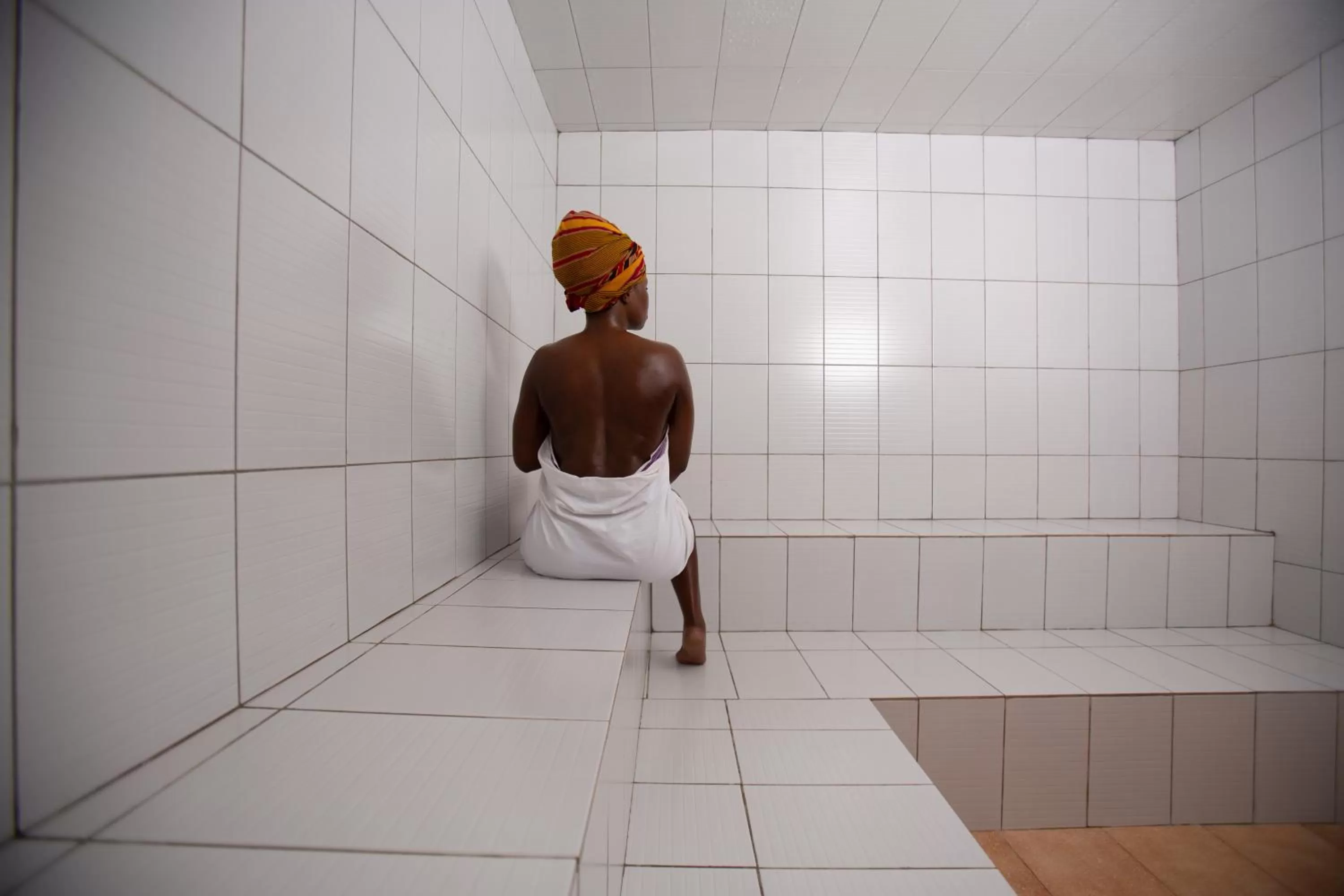 Steam room in Nyaika Hotel