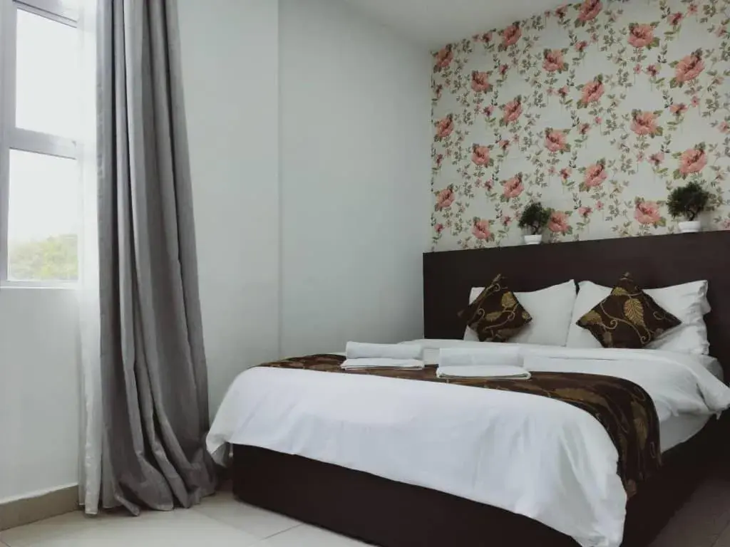 Bed in D'Metro Hotel Bed in D'Metro Hotel