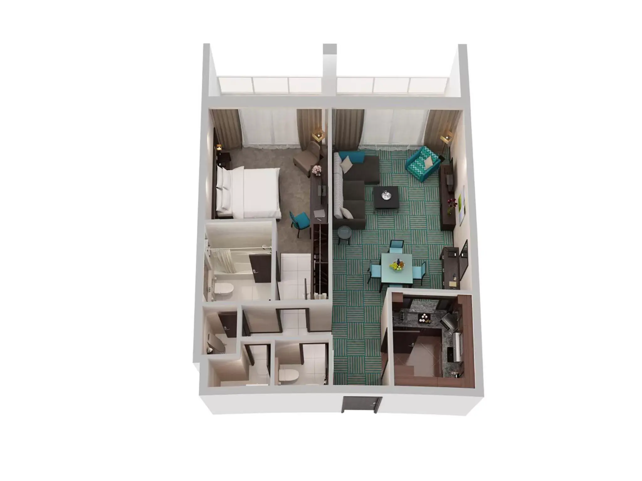 Photo of the whole room, Floor Plan in Flora Creek Deluxe Hotel Apartments