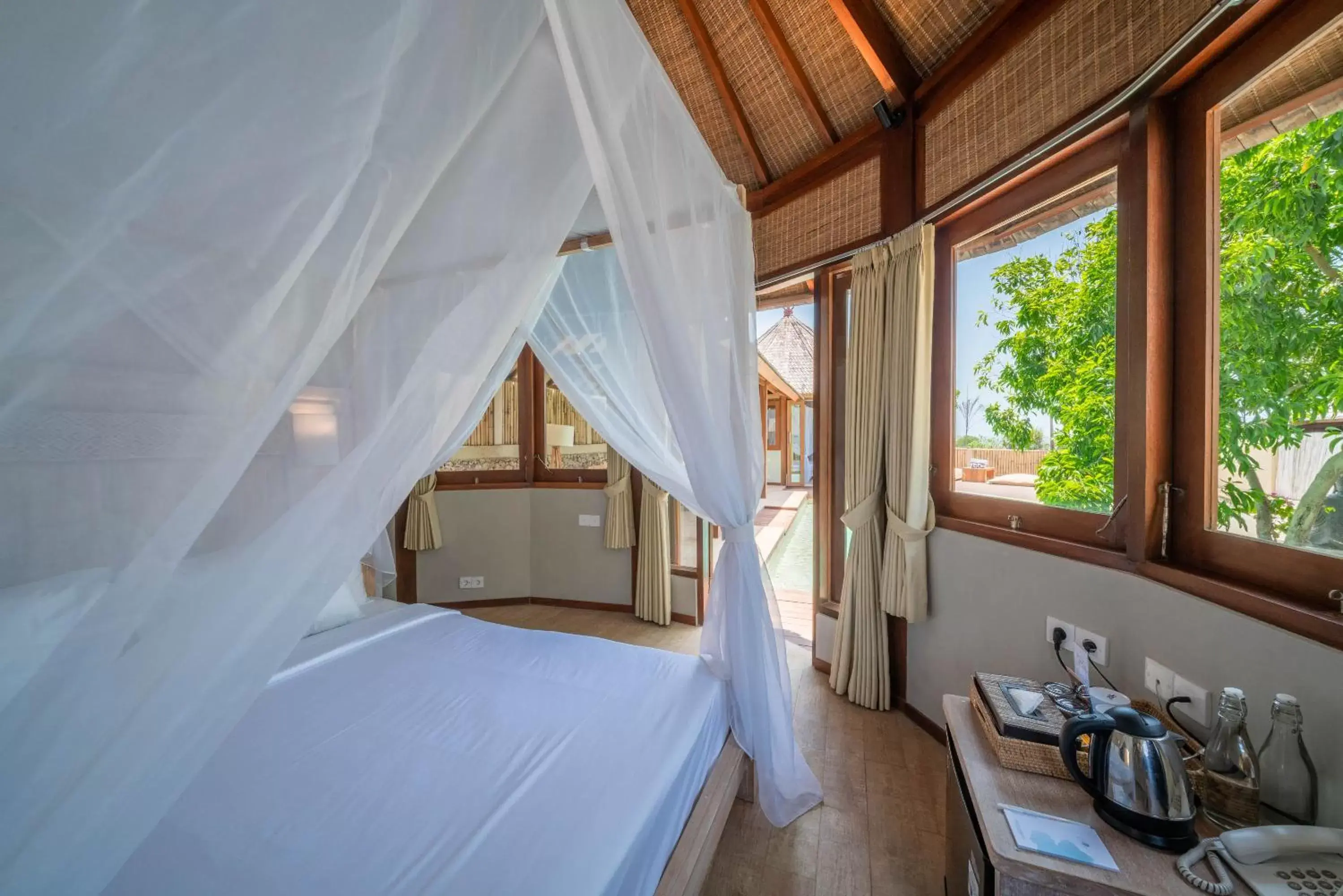 Bed in Blue Lagoon Avia Villas