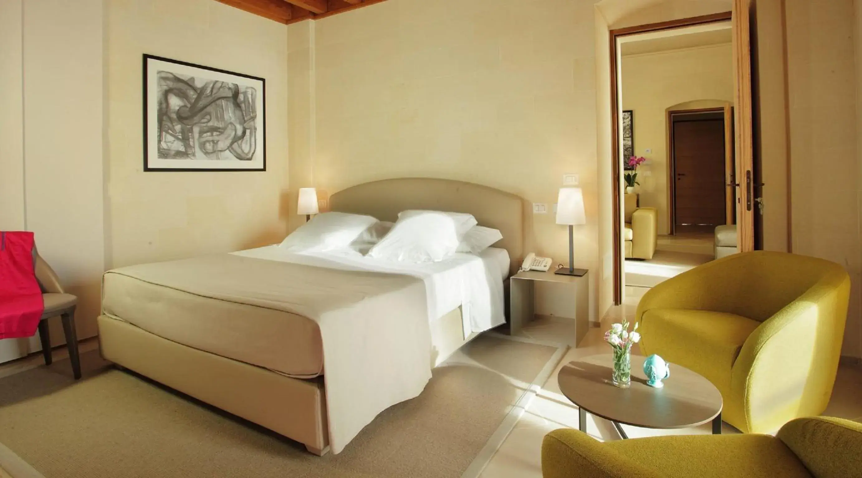 Living room, Bed in La Fiermontina - luxury home hotel