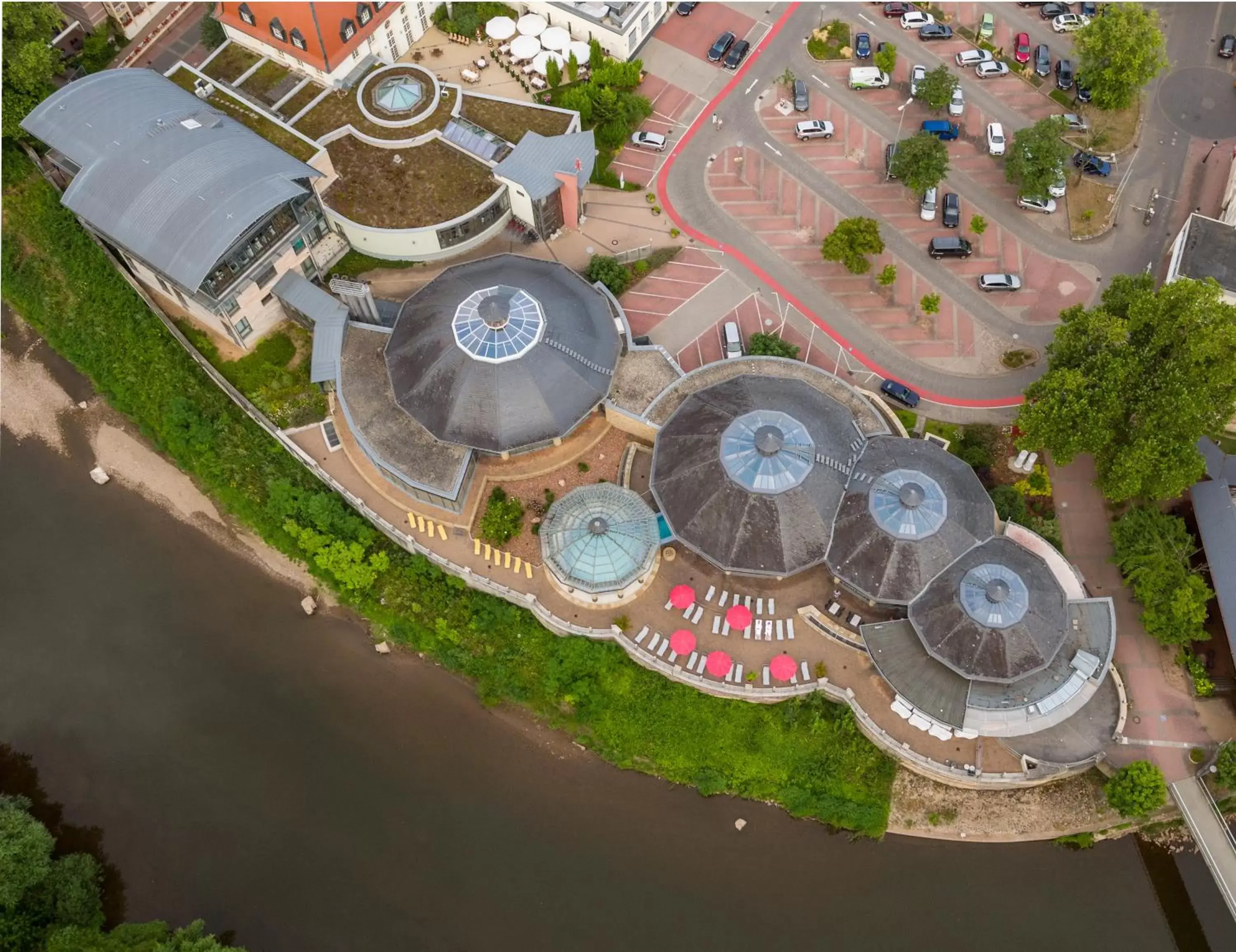 Property building, Bird's-eye View in PK Parkhotel Kurhaus