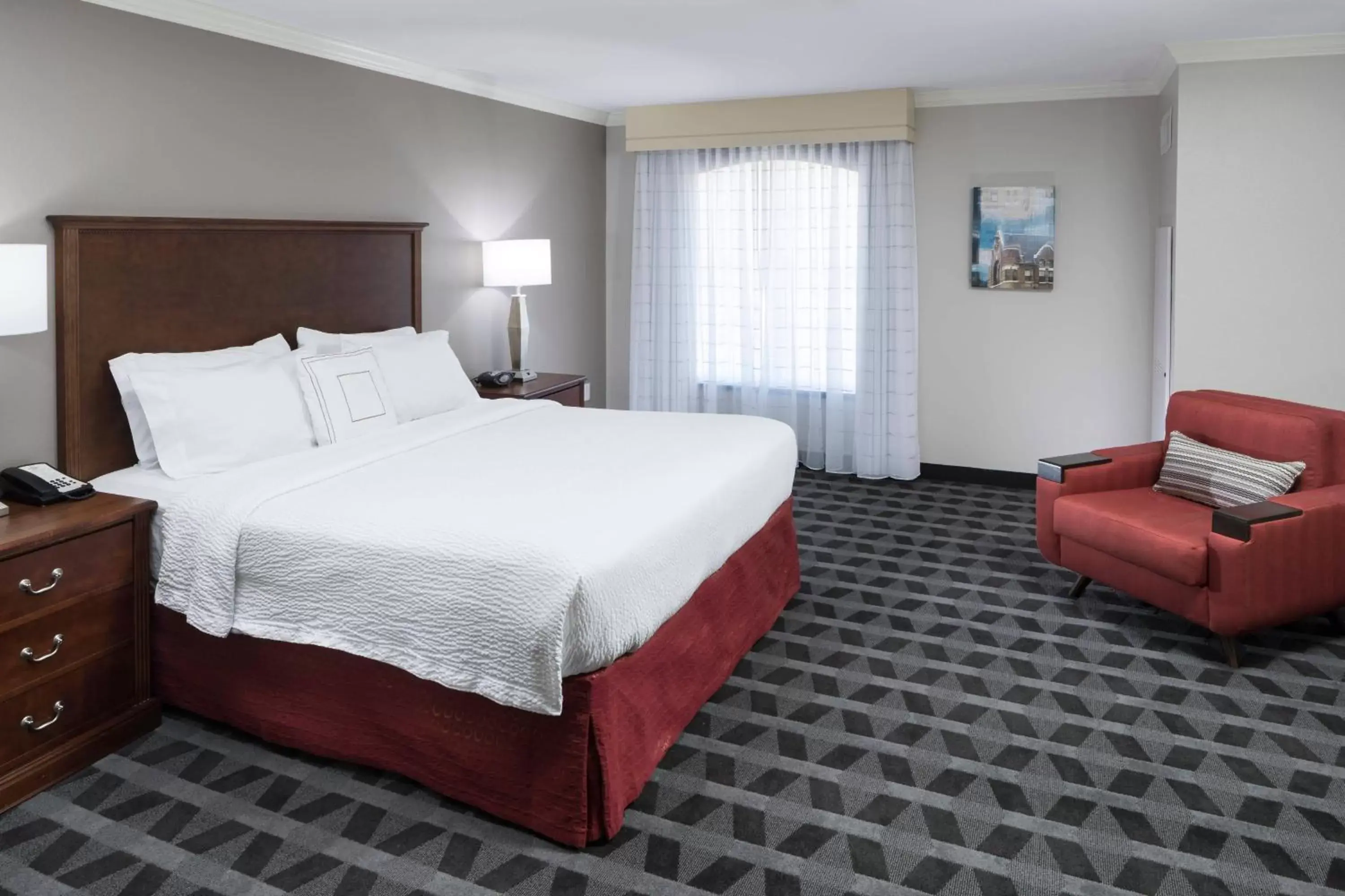 Photo of the whole room, Bed in TownePlace Suites Fort Worth Downtown