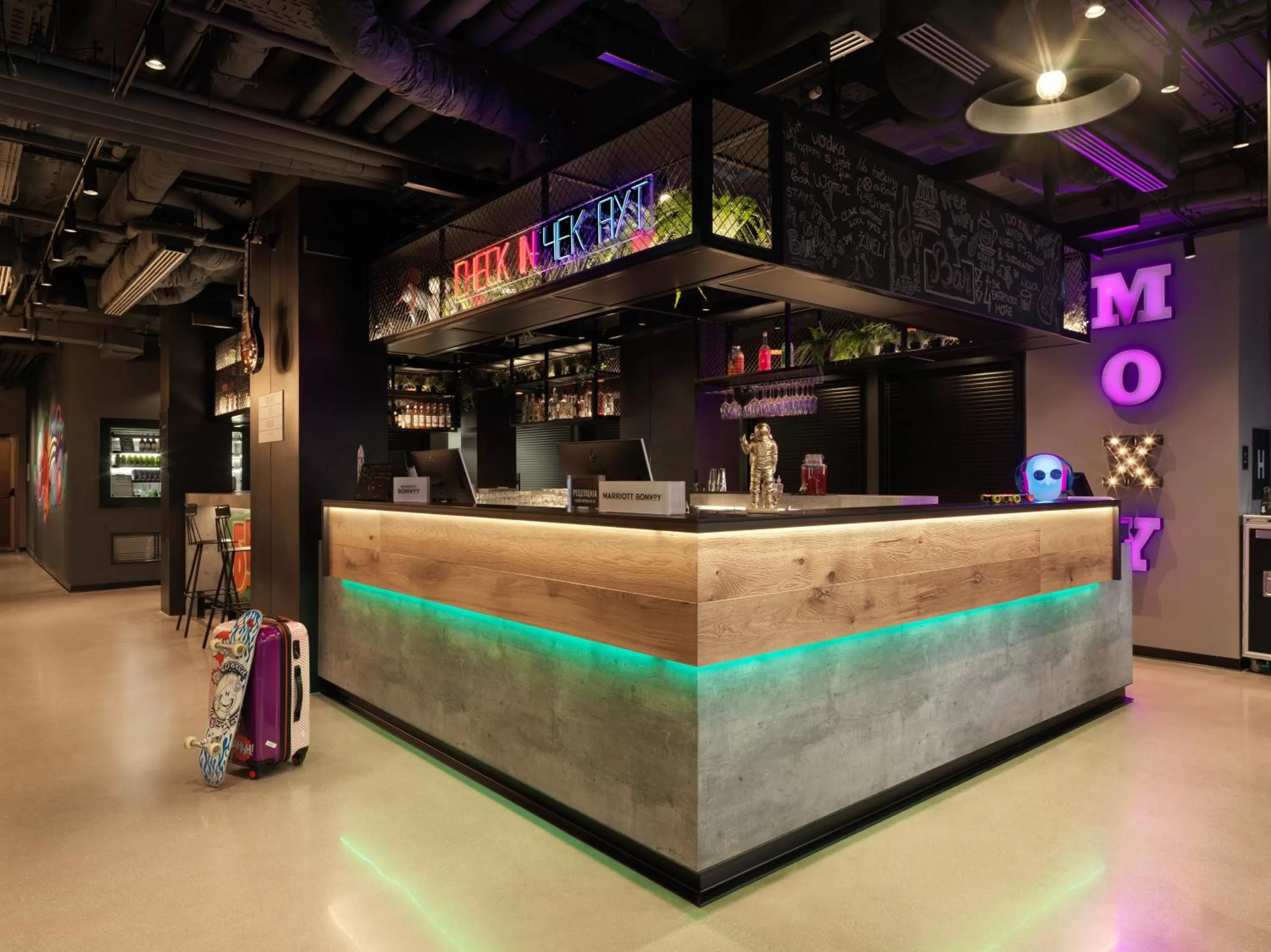 Lobby or reception in Moxy Belgrade