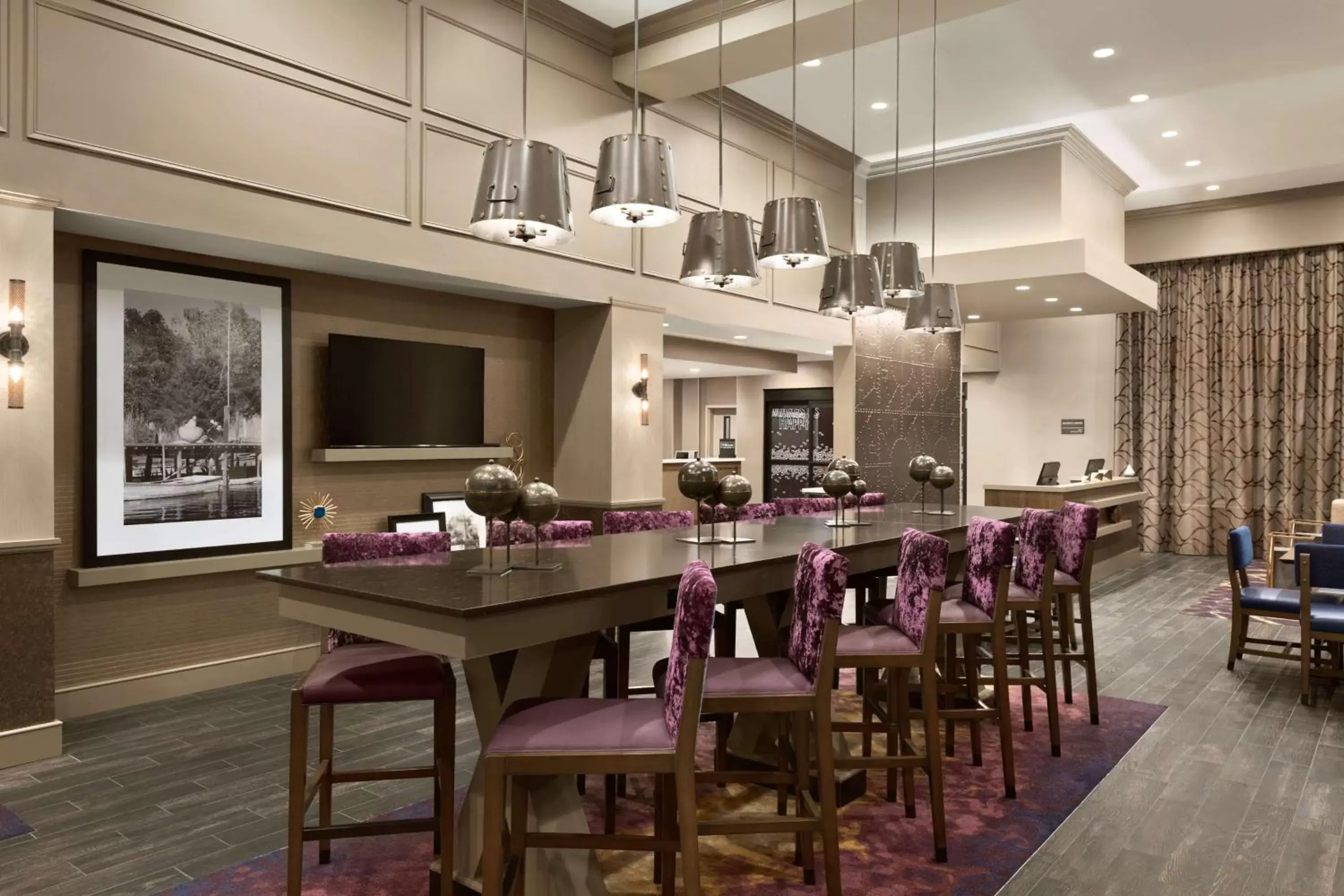 Lobby or reception, Restaurant/Places to Eat in Hampton Inn & Suites Seattle/Renton, Wa
