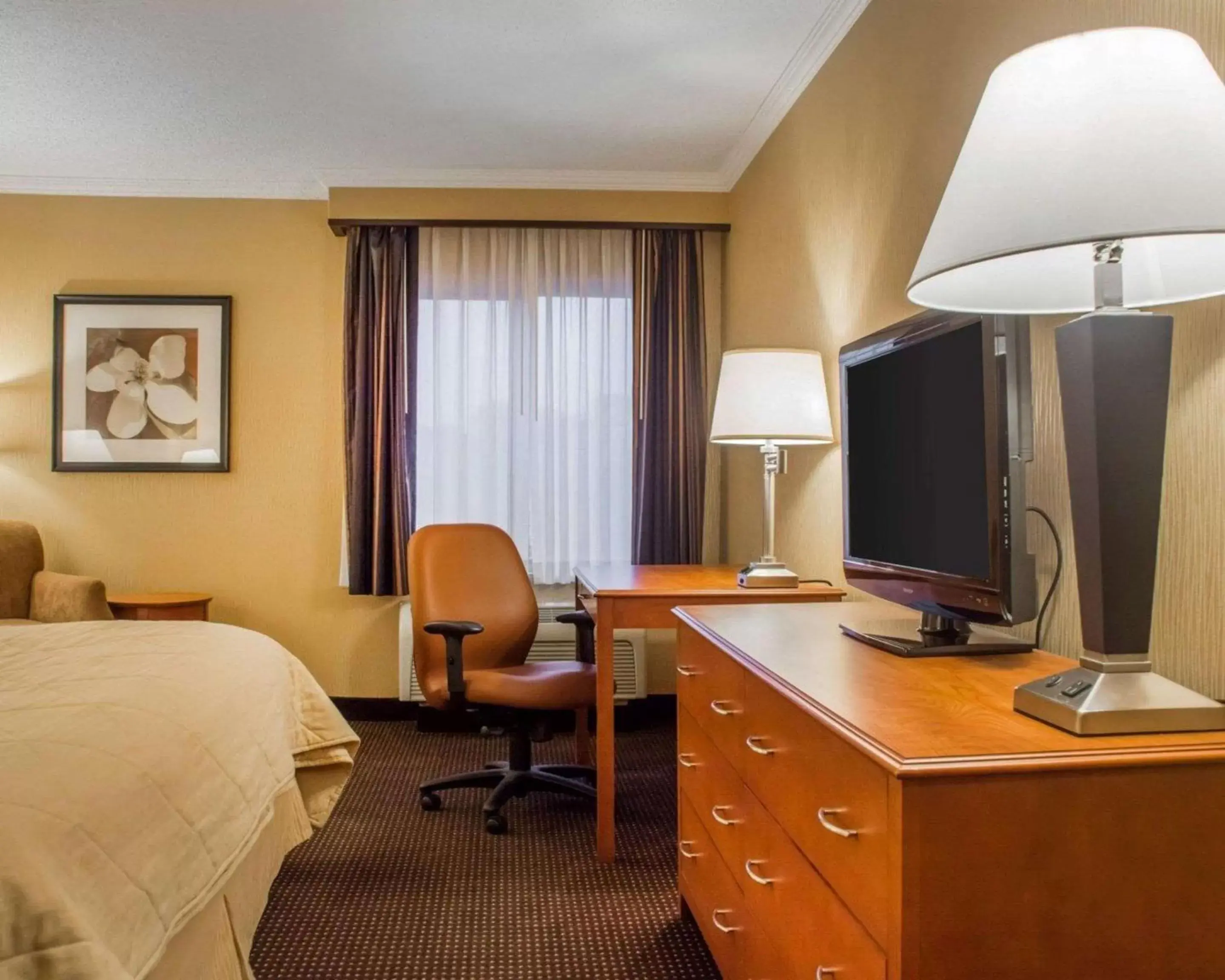 Photo of the whole room, TV/Entertainment Center in Clarion Hotel & Suites Riverfront Oswego