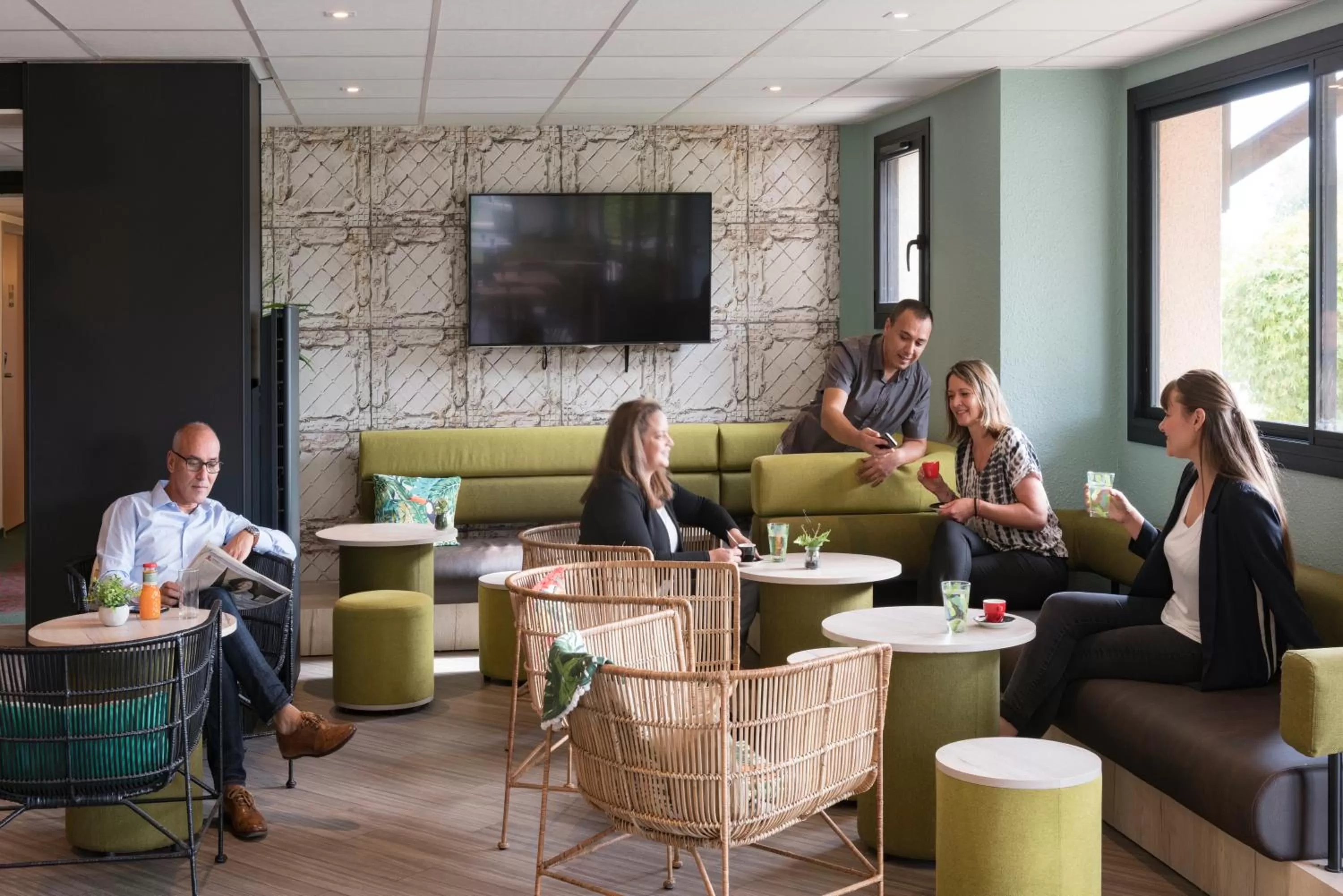 People in ibis Creil Sur Oise