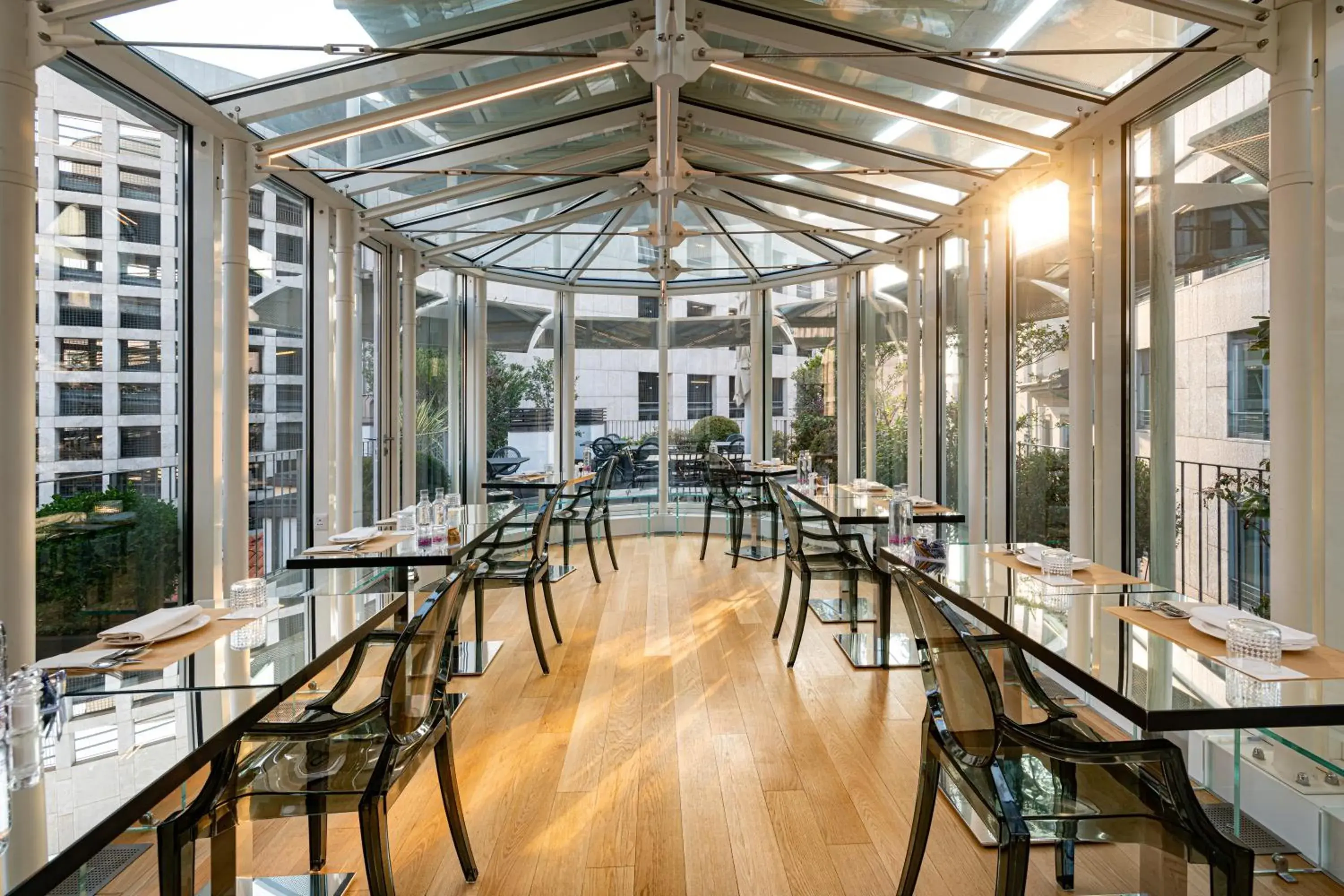 Patio, Restaurant/Places to Eat in The Street Milano Duomo | a Design Boutique Hotel