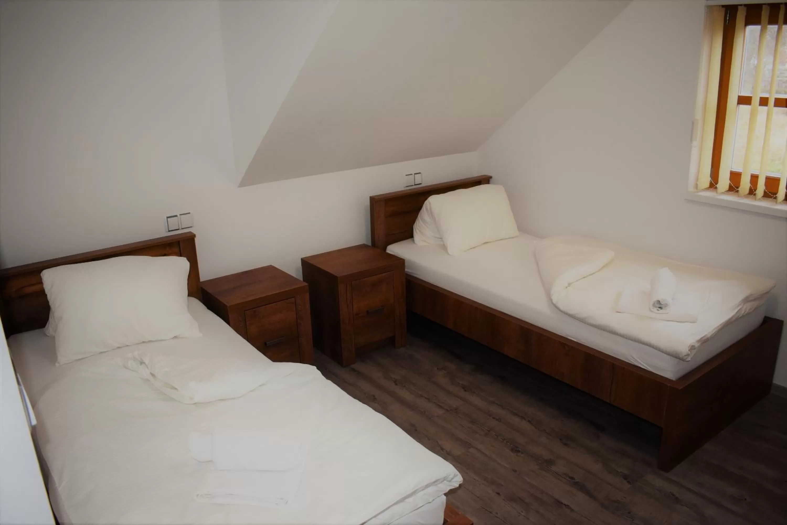 Bed in Motel Roubenka