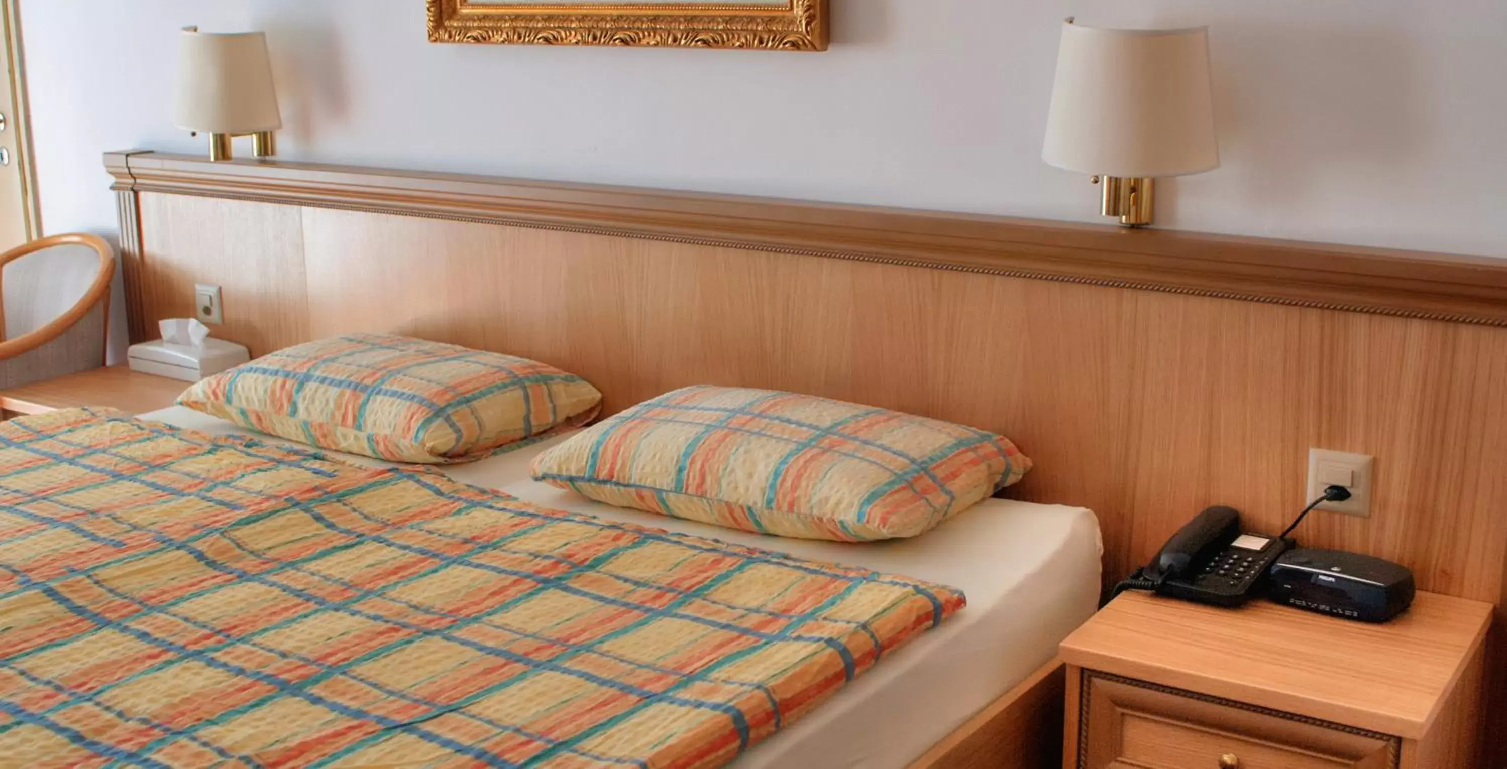 Bed in Hotel Dischma