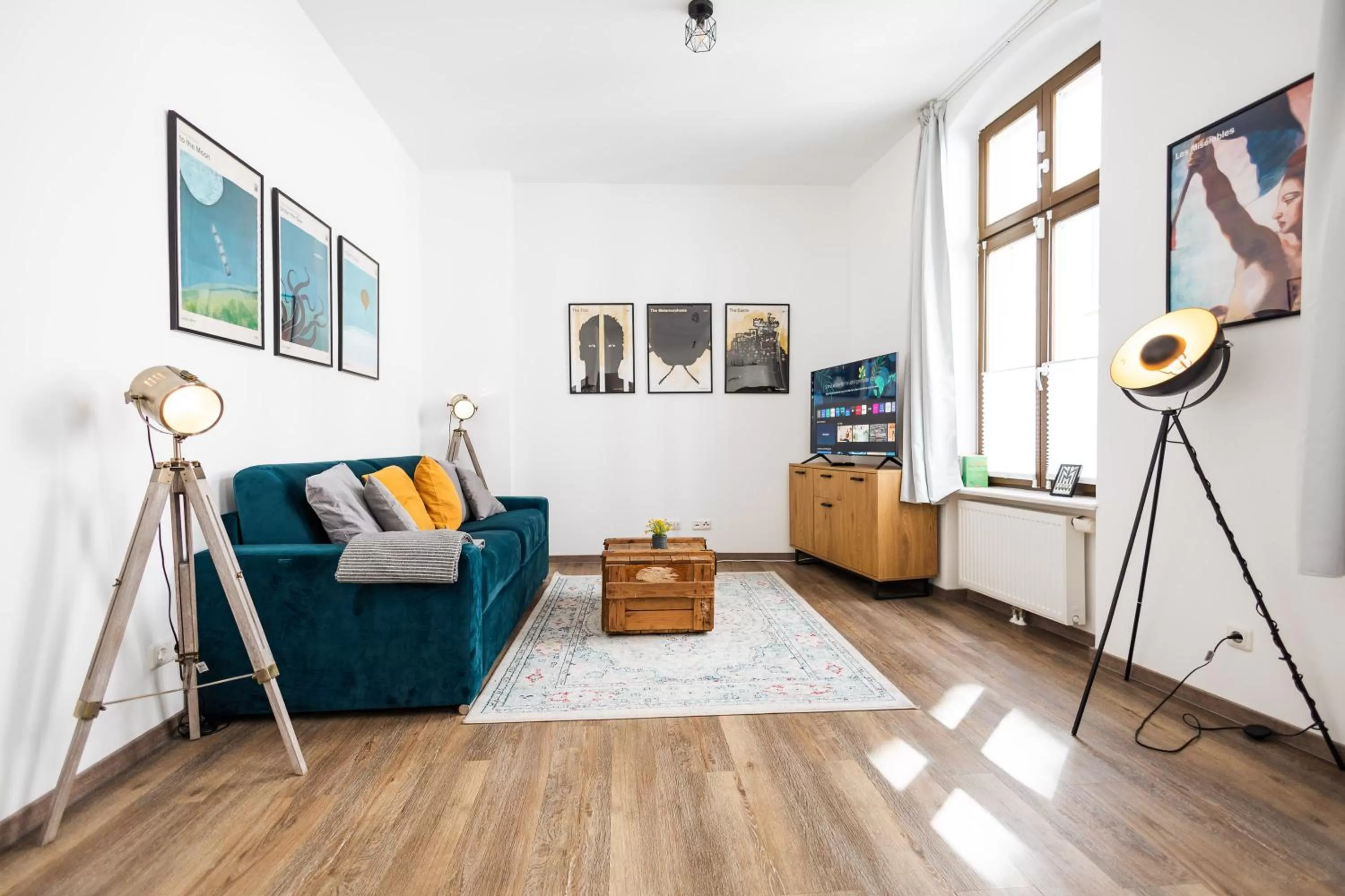 Communal lounge/ TV room in Apartments am Neuen Theater - Altstadt - Zentral - Küche - Wifi - Powered by Ko-Living