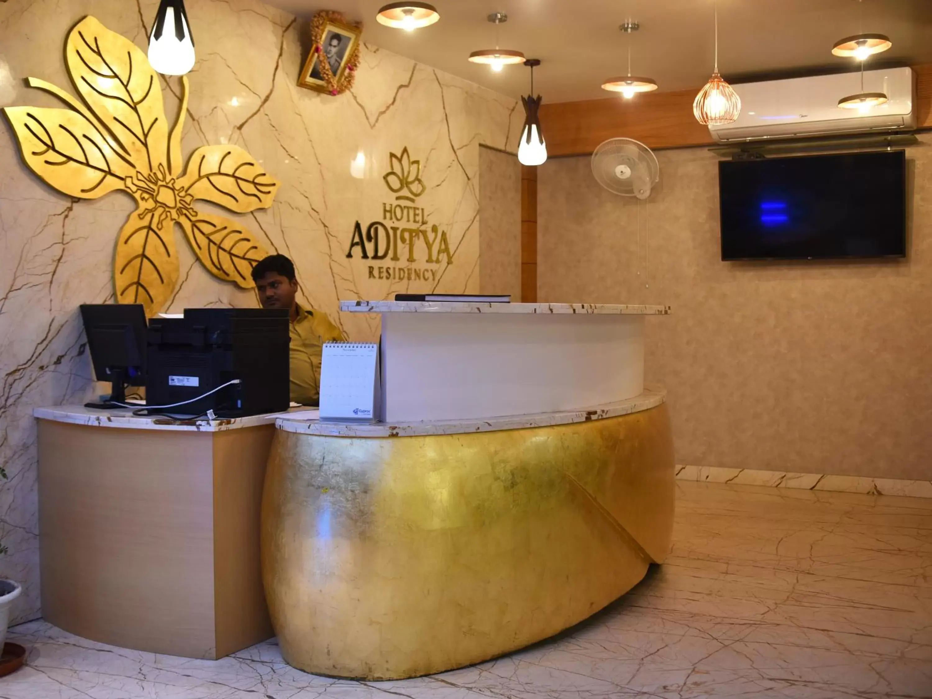 Lobby or reception in Hotel Aditya Residency Lobby or reception in Hotel Aditya Residency