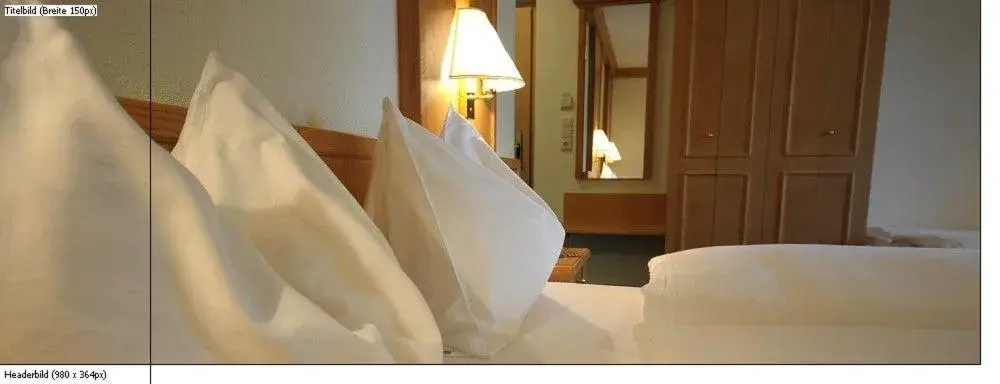 Decorative detail, Bed in Hotel Crystal - Das Alpenrefugium