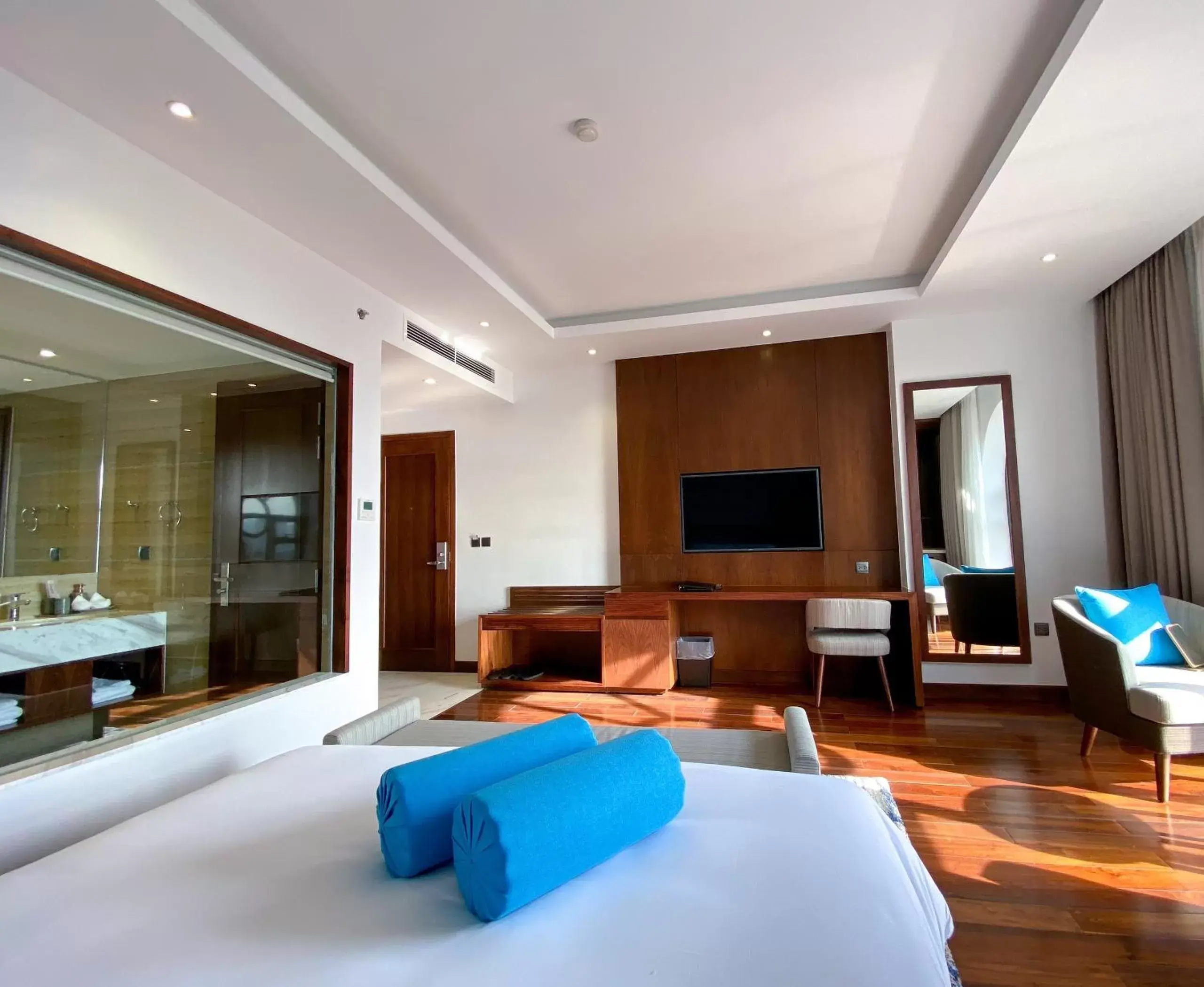 View (from property/room), Bed in D'Lecia Ha Long Hotel View (from property/room), Bed in D'Lecia Ha Long Hotel