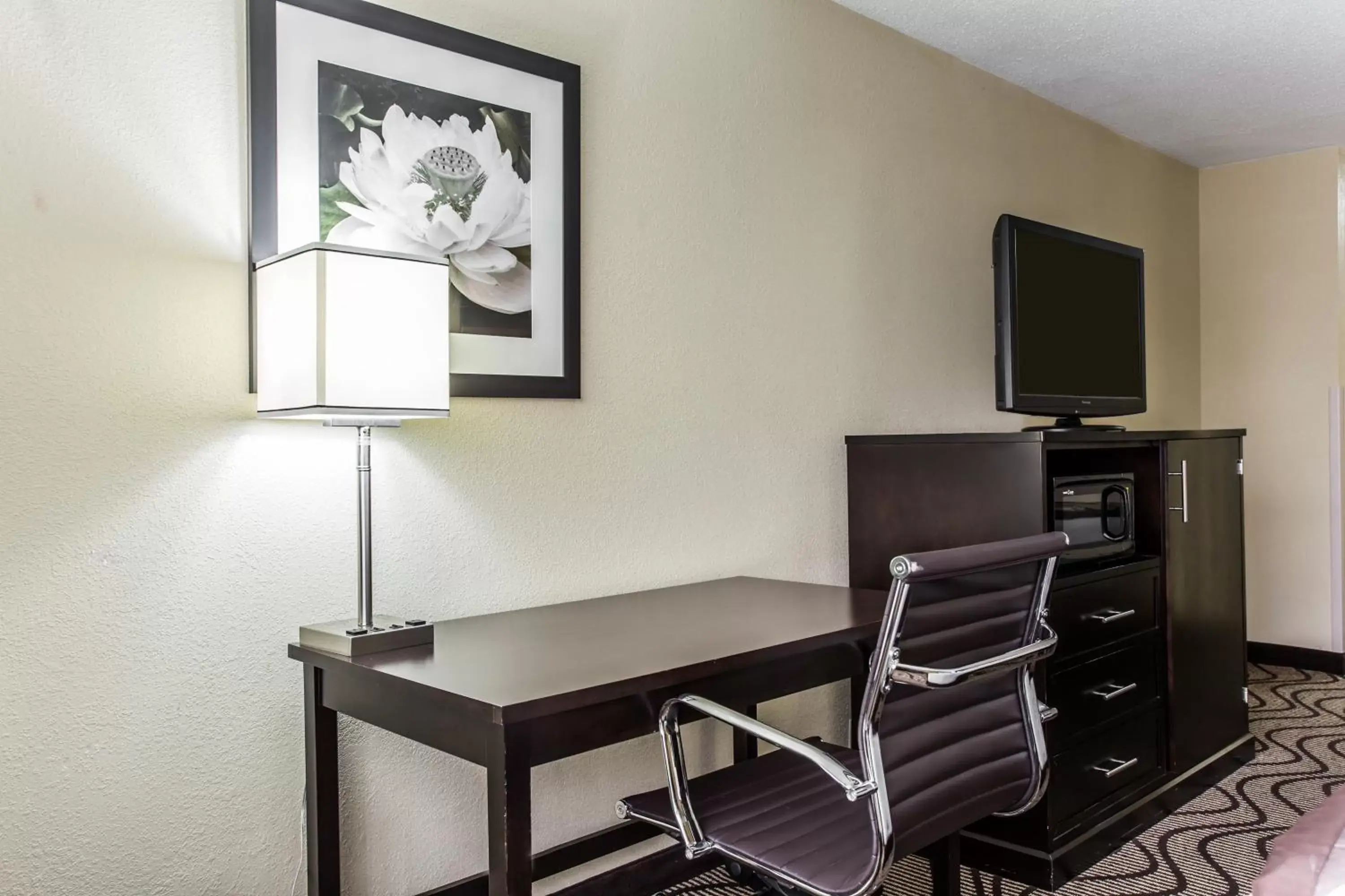 Bedroom, TV/Entertainment Center in Clarion Hotel Charlotte Airport & Conference Center