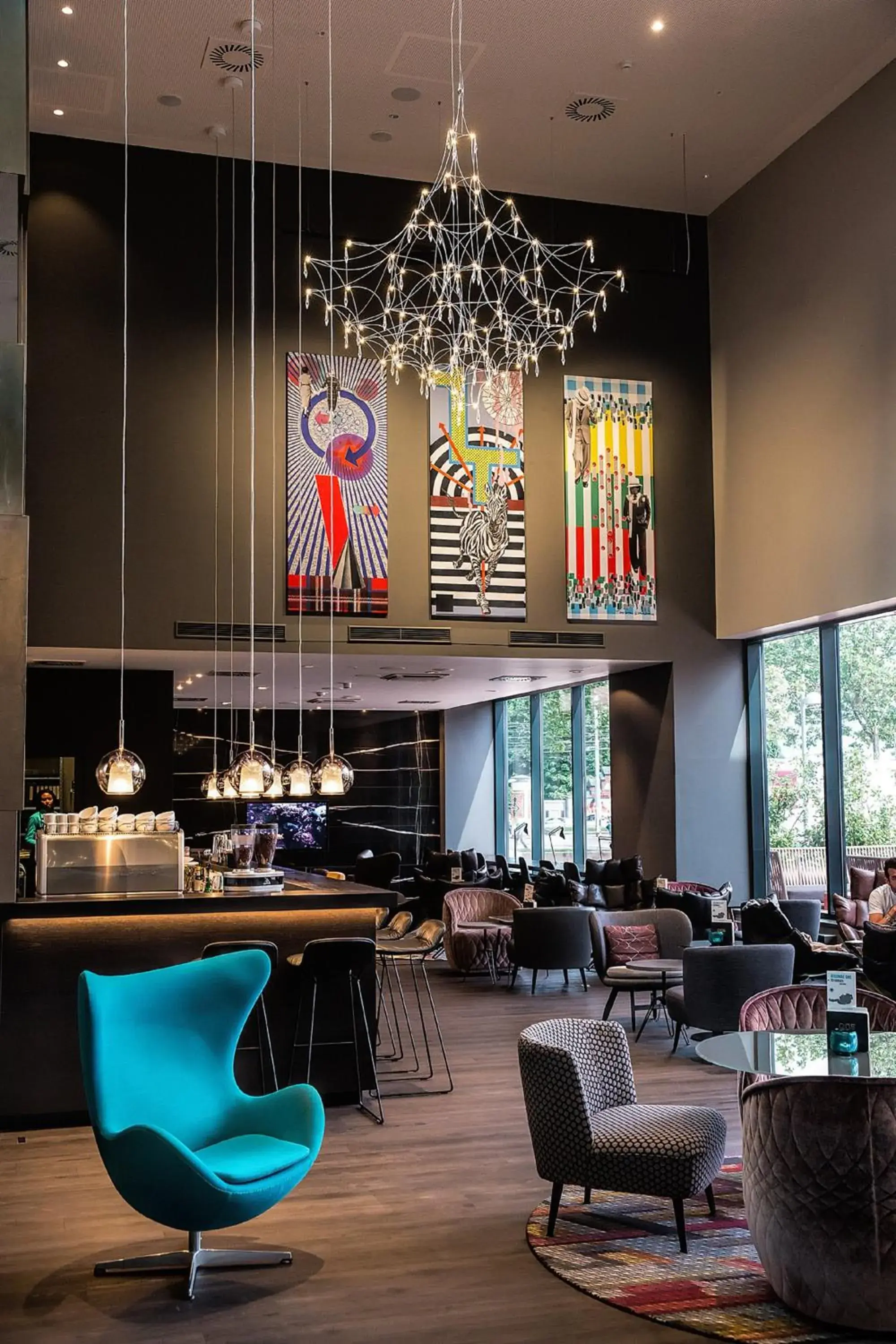 Lounge or bar, Restaurant/Places to Eat in Motel One Wien Westbahnhof