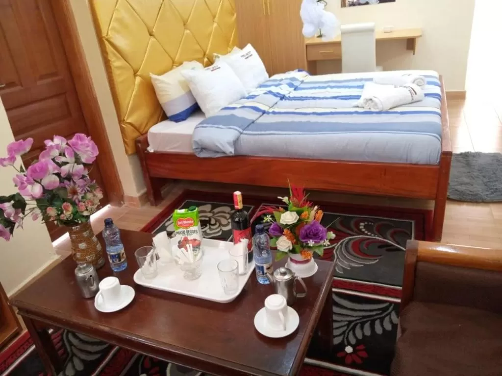 Bed in Vienna Woods Hotel Nakuru