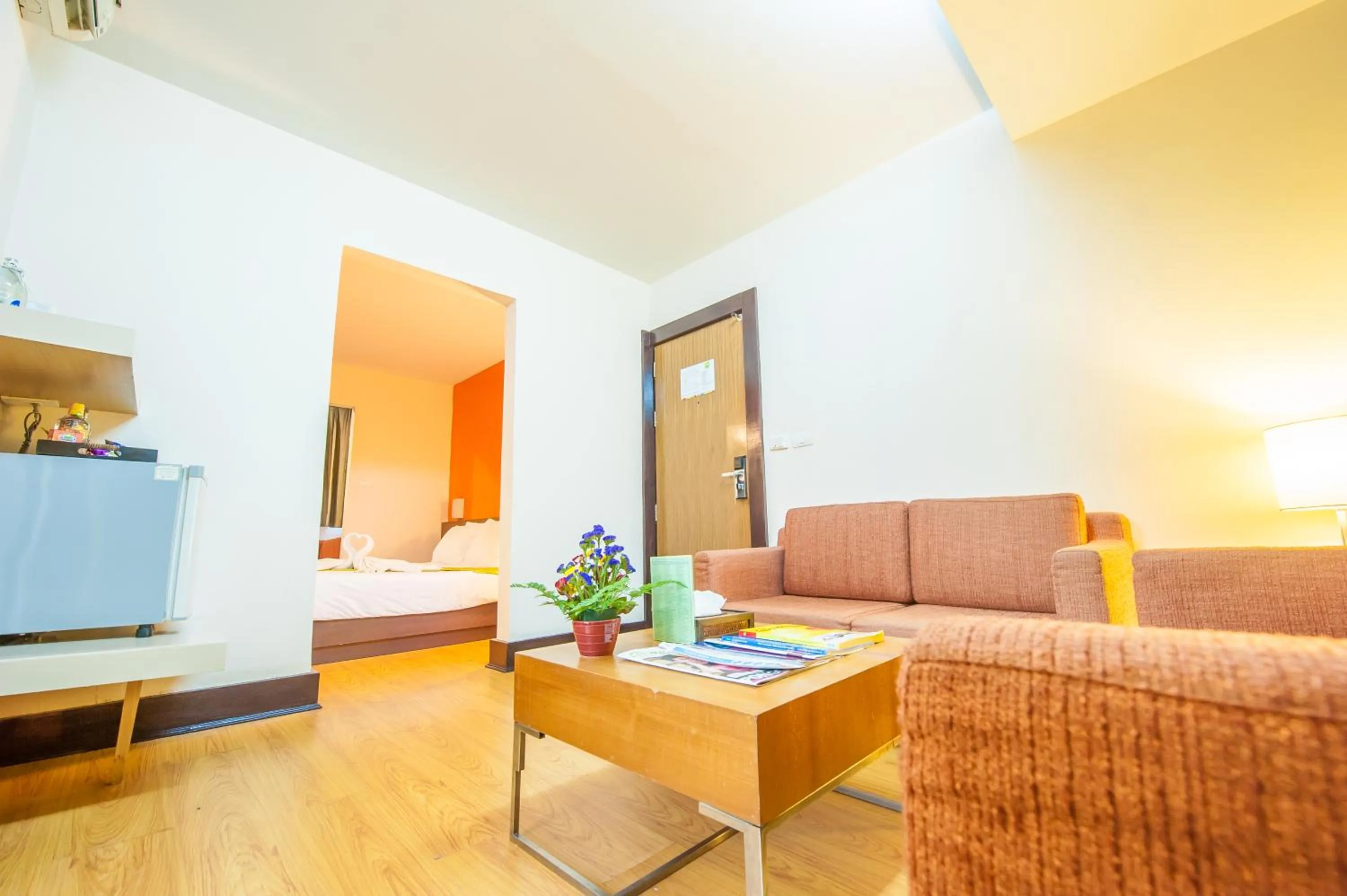 Seating area, Bed in The Seasons Bangkok Huamark