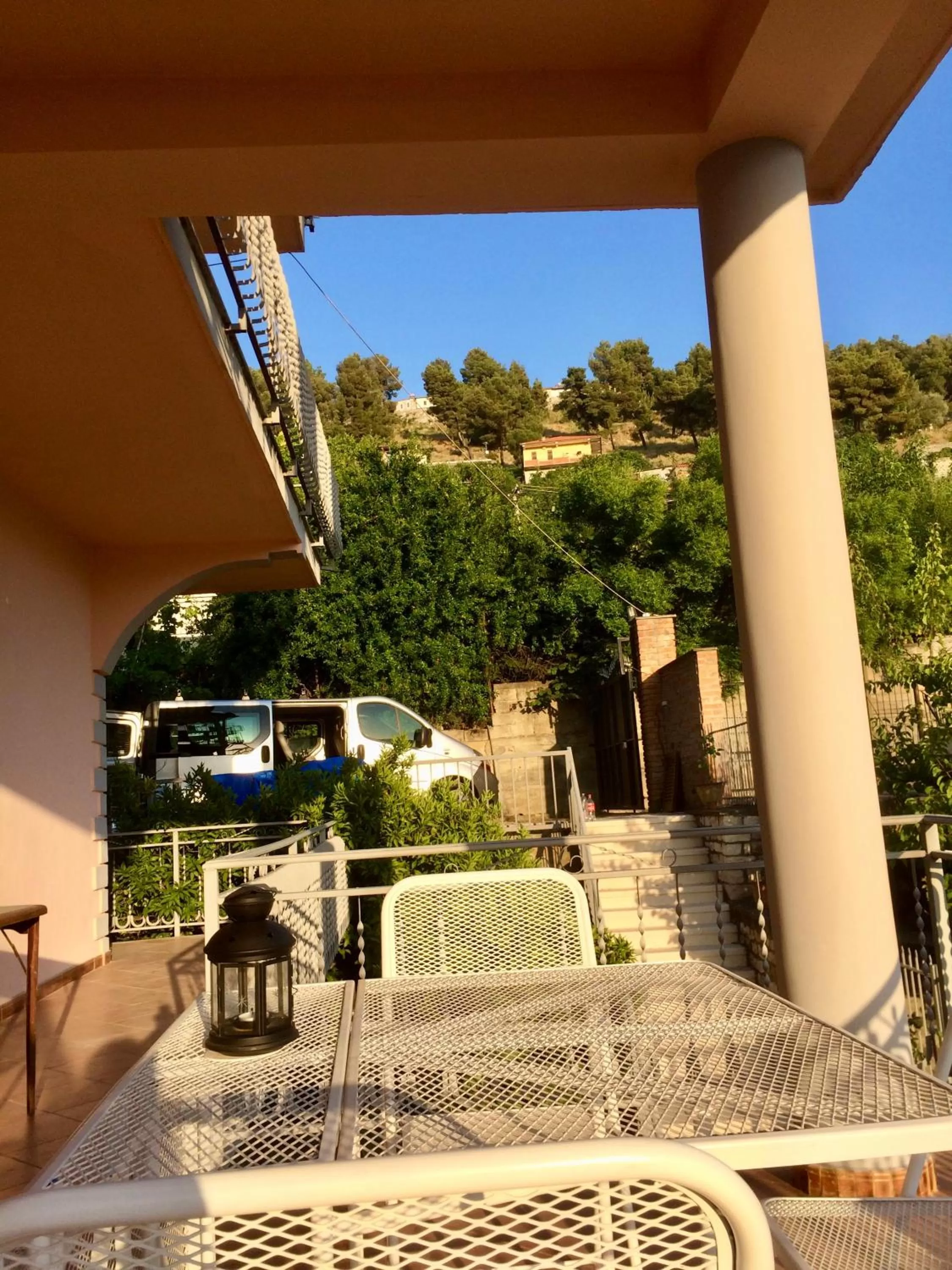Balcony/Terrace in Guesthouse Villa Rosa Berat