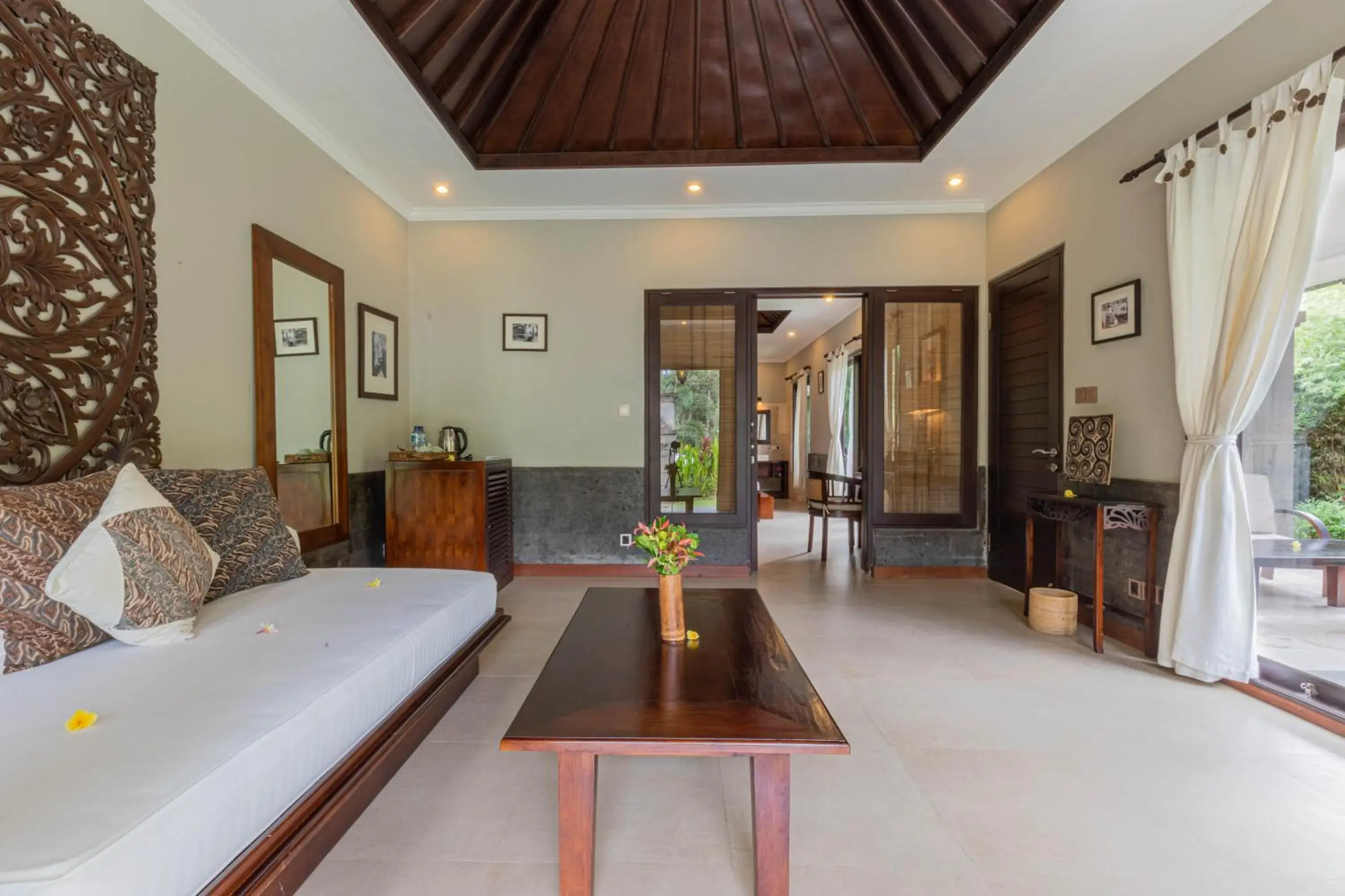 Living room, Lobby/Reception in Suara Air Luxury Villa Ubud