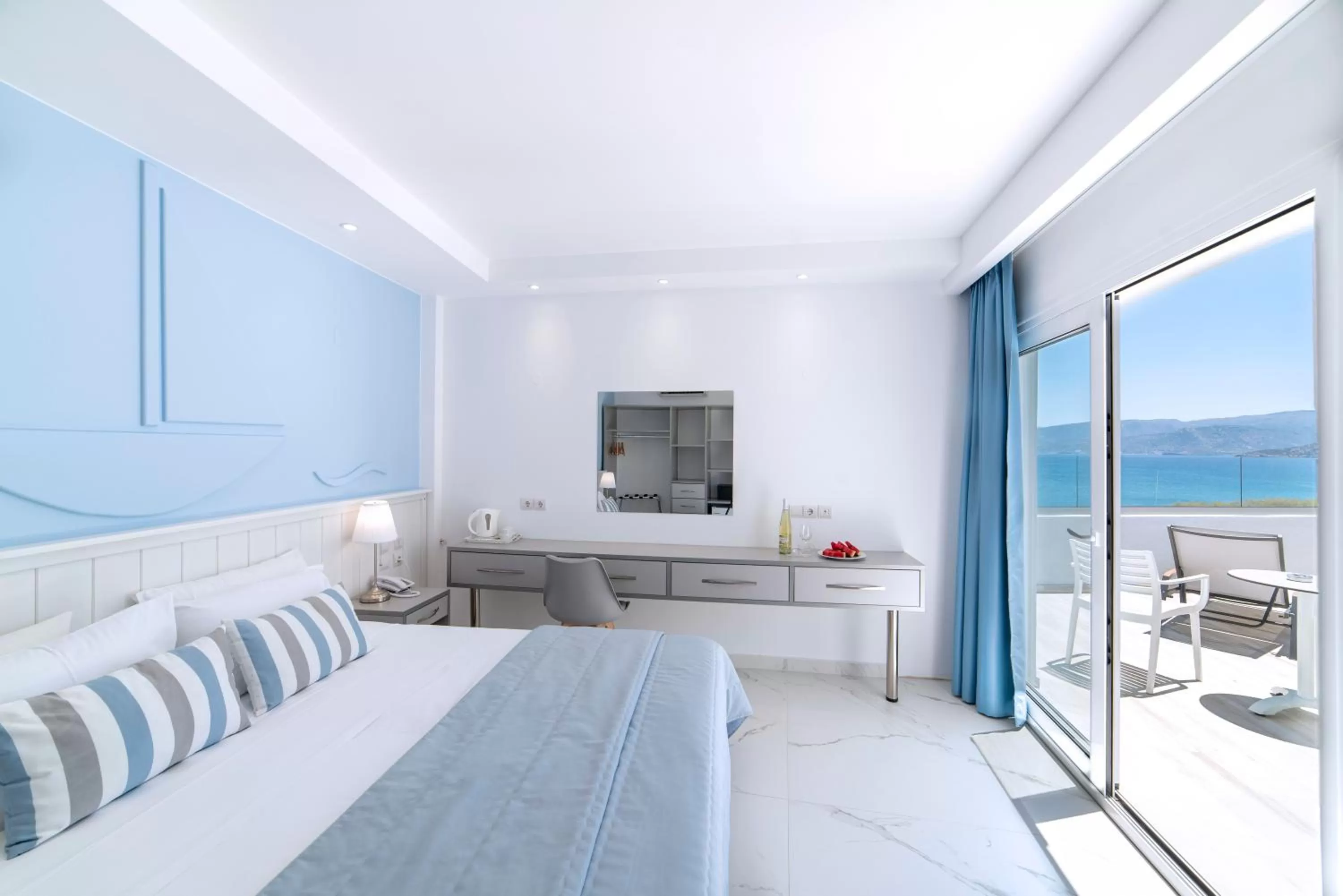 Photo of the whole room, Bed in Naiades Marina Hotel