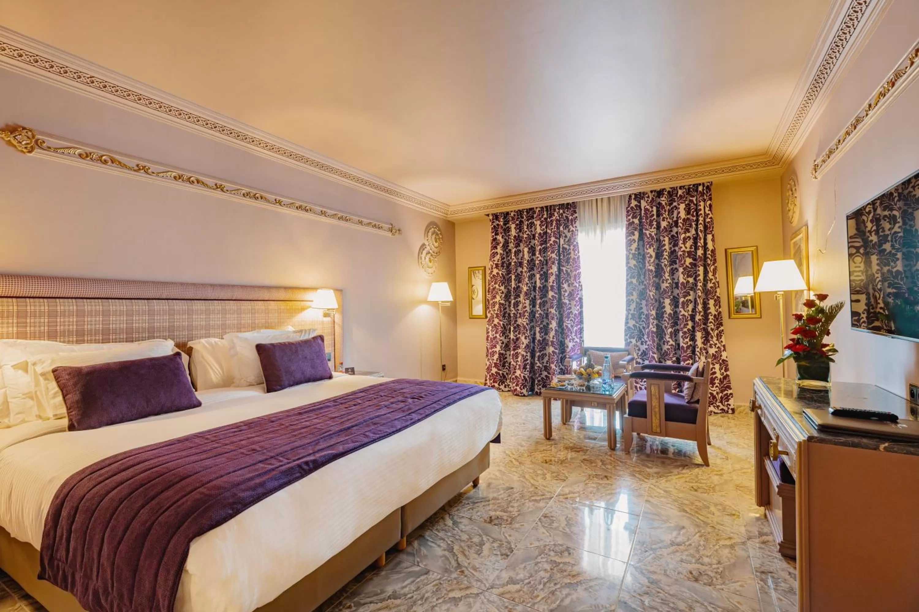 Bed in Grand Mogador Menara & Spa