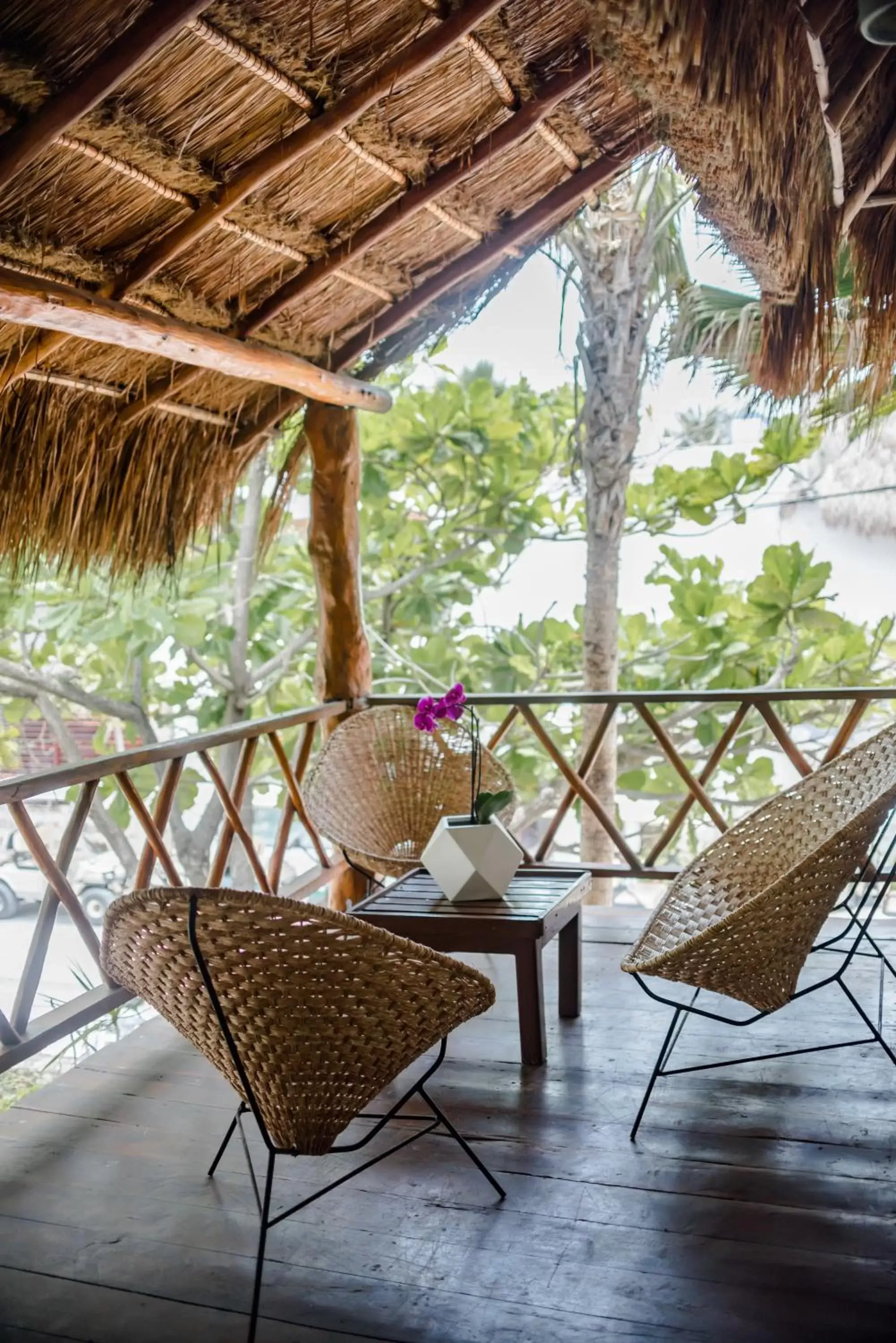 Seating area in Na Balam Hotel