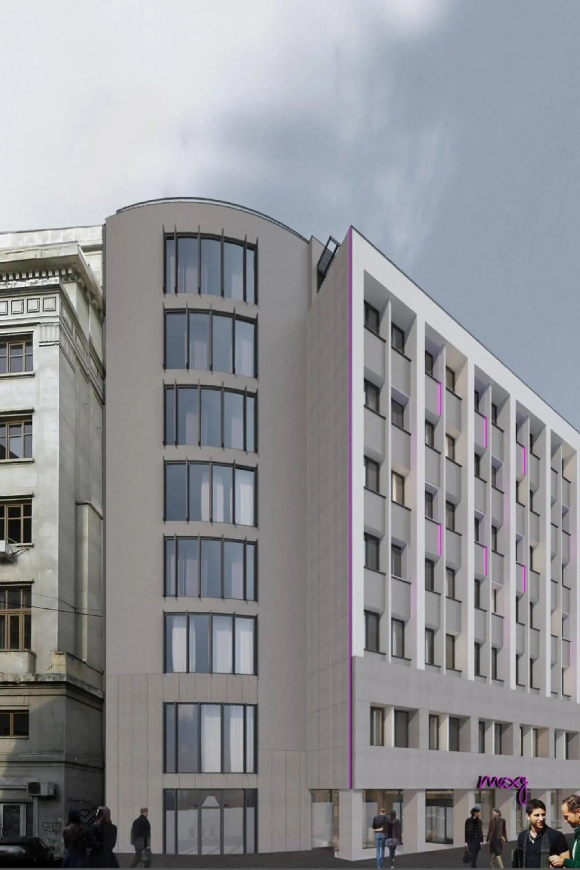 Property Building in Moxy Bucharest Old Town